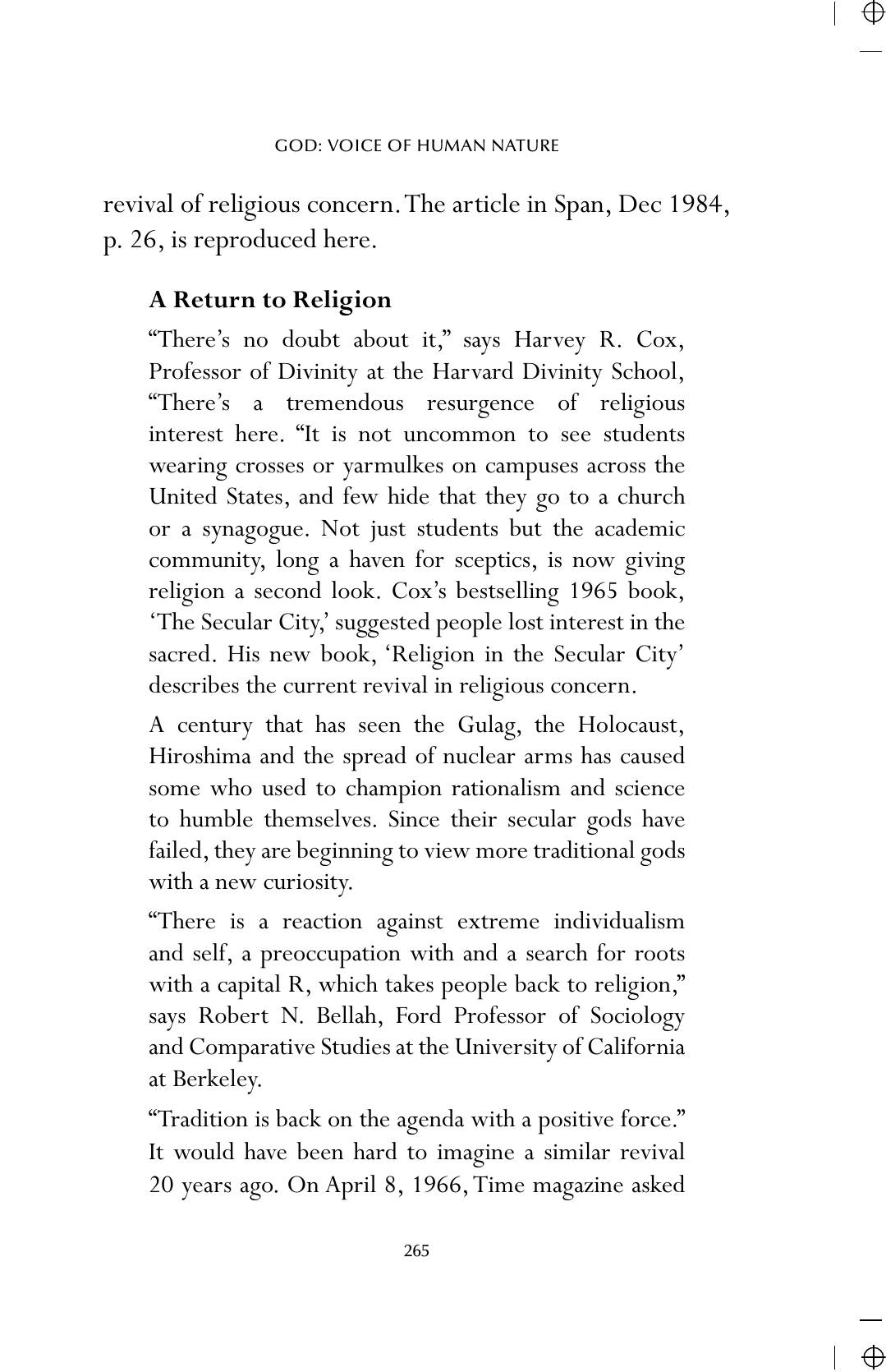 The printed page