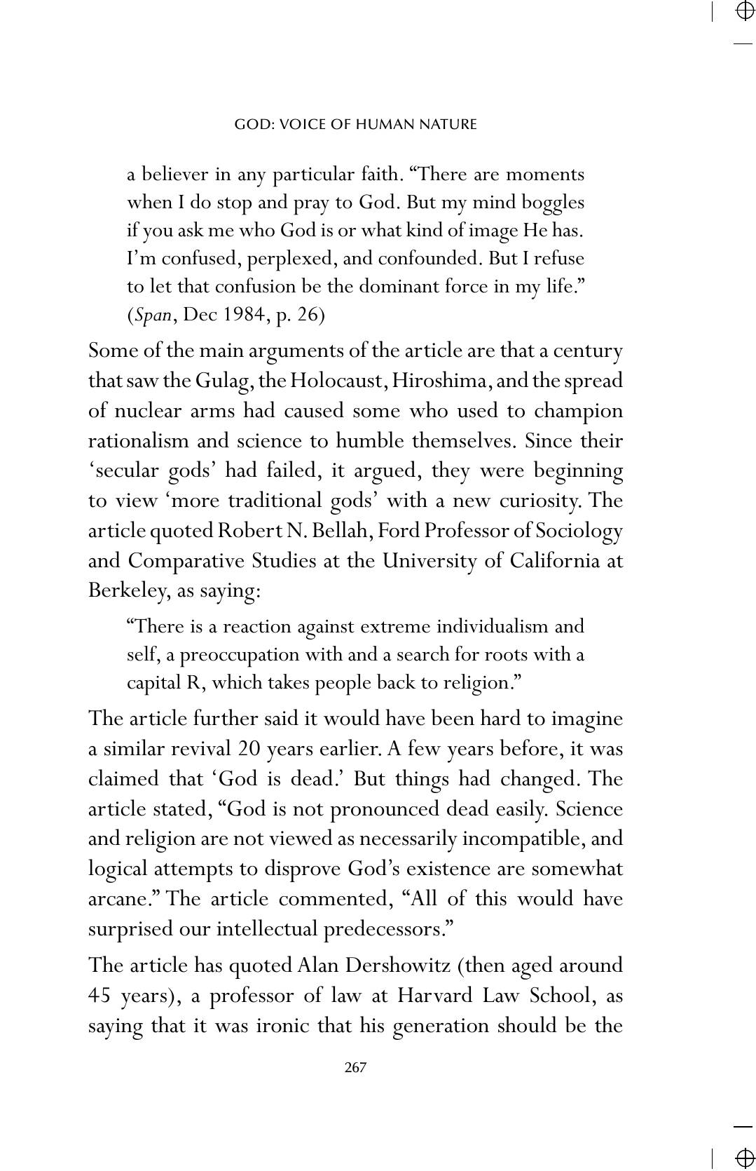 The printed page