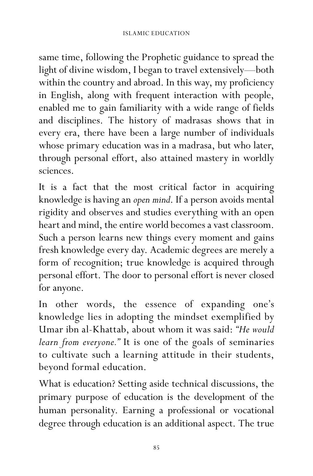 The printed page