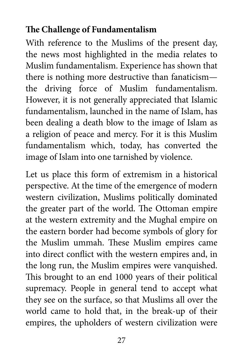 The printed page
