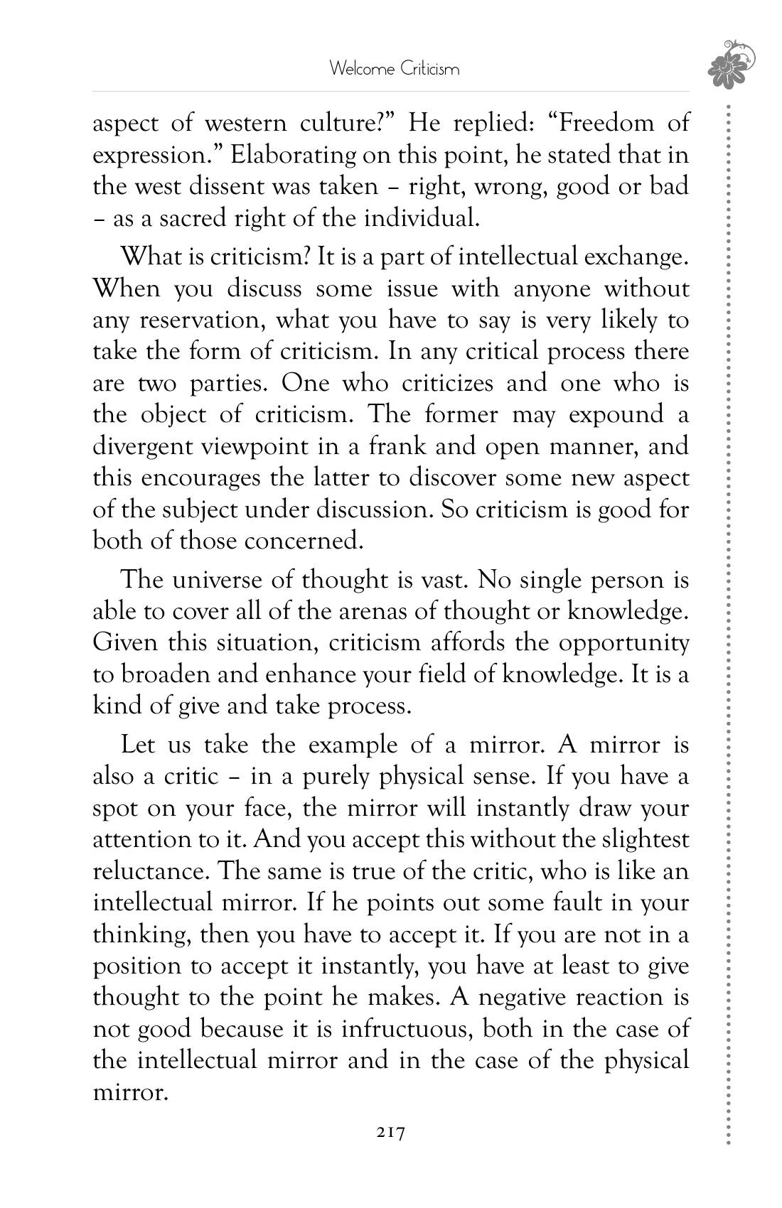 The printed page