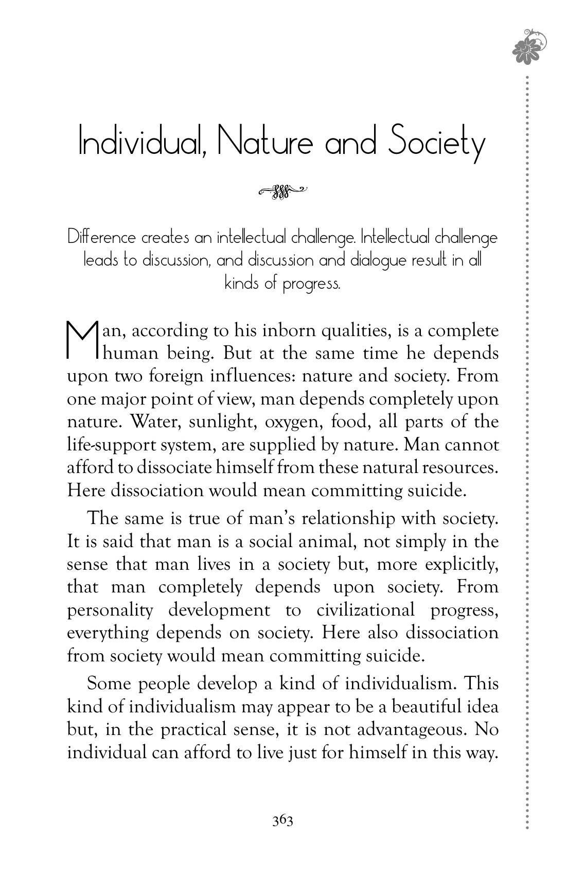 The printed page