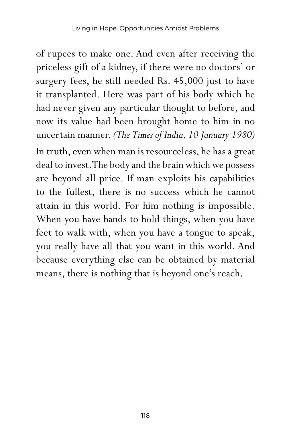 The printed page