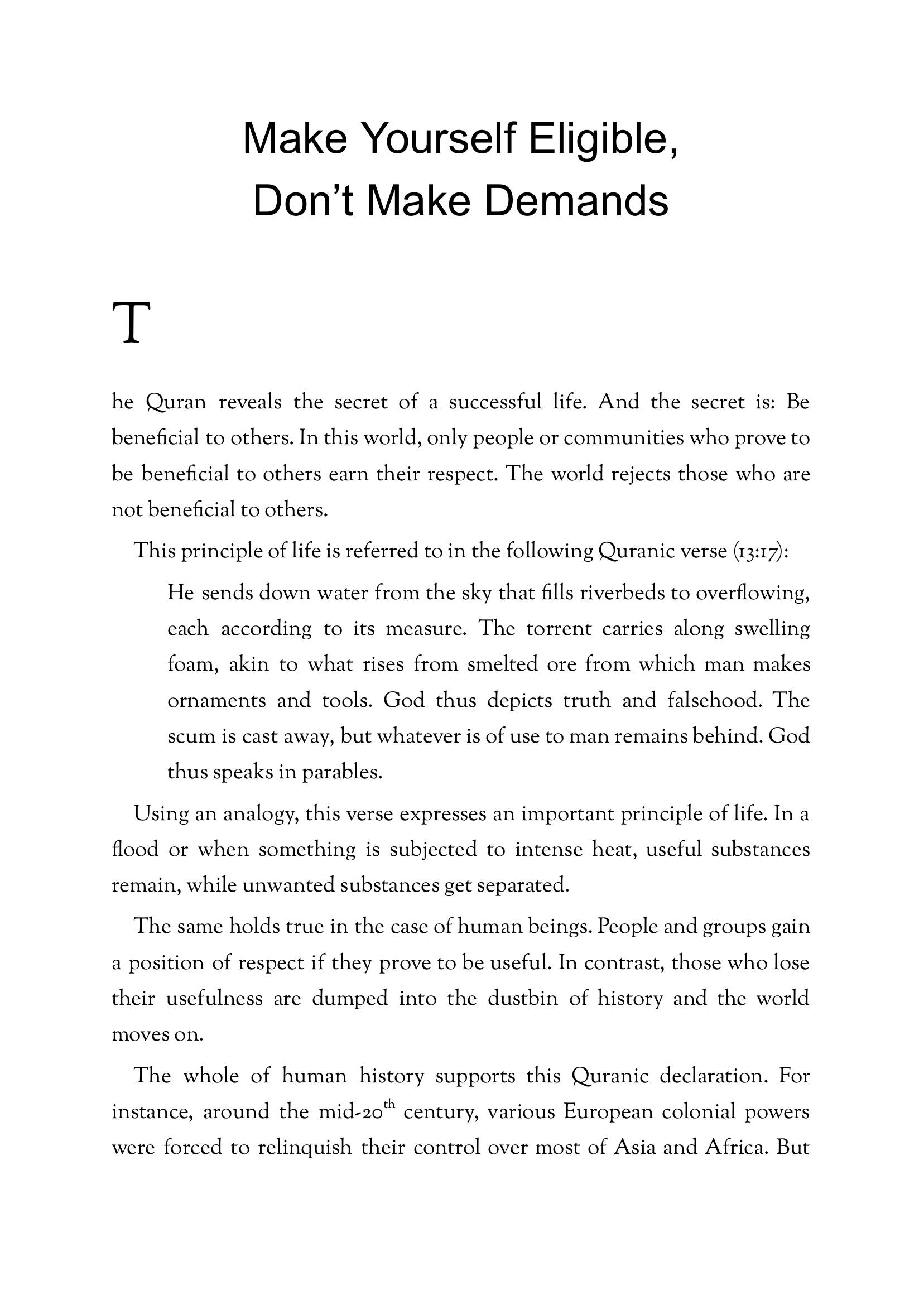 The printed page