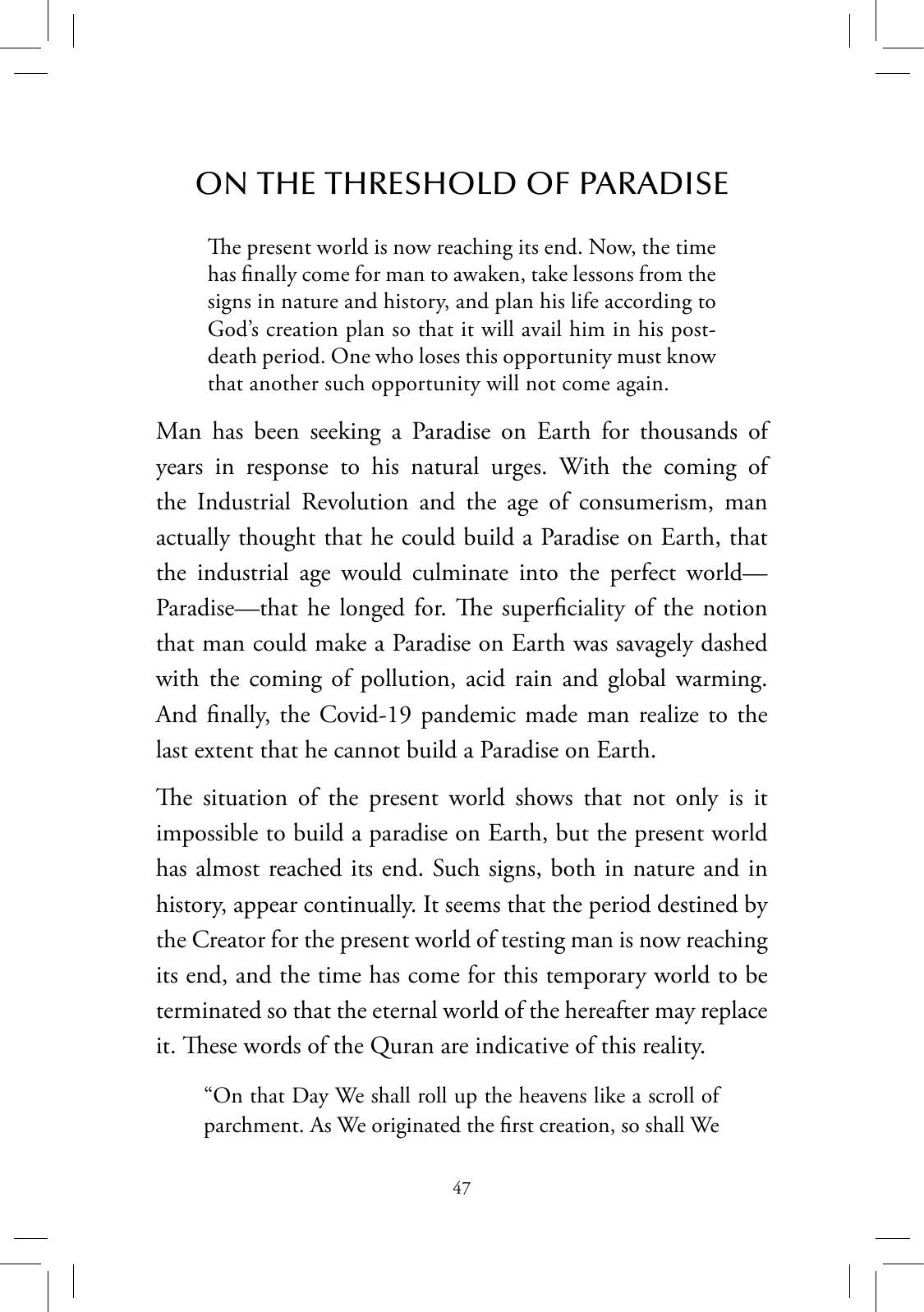 The printed page