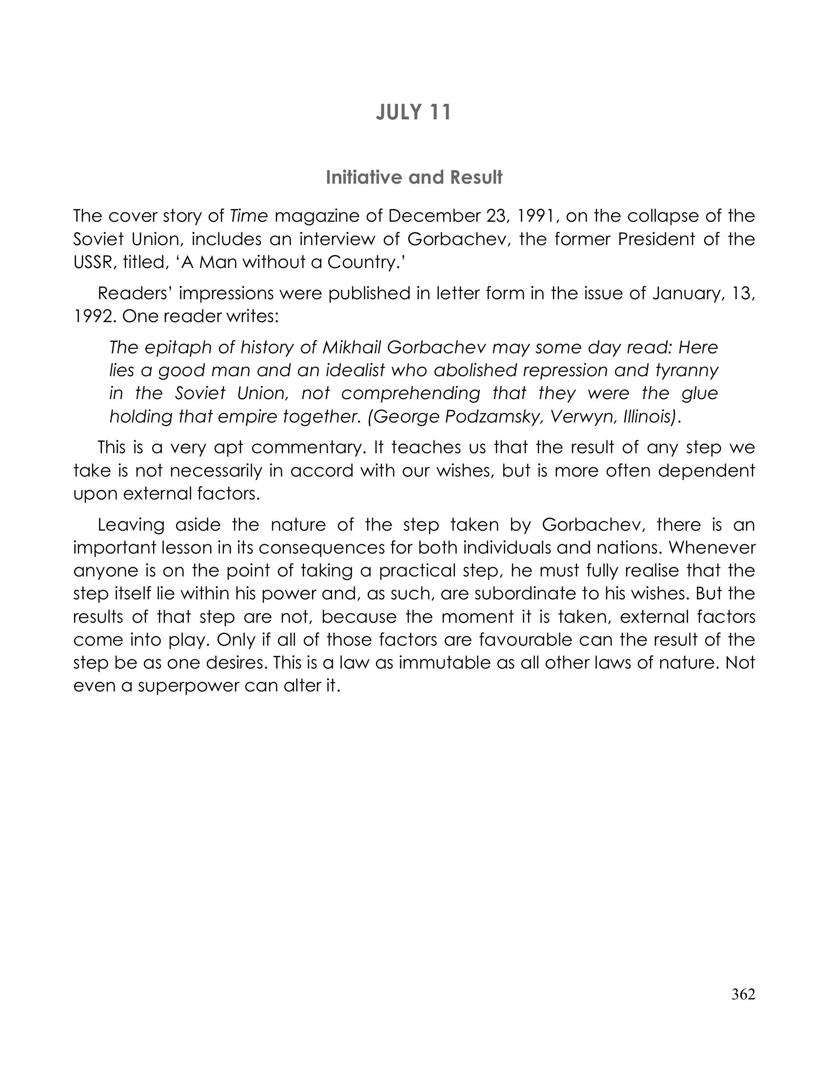 The printed page