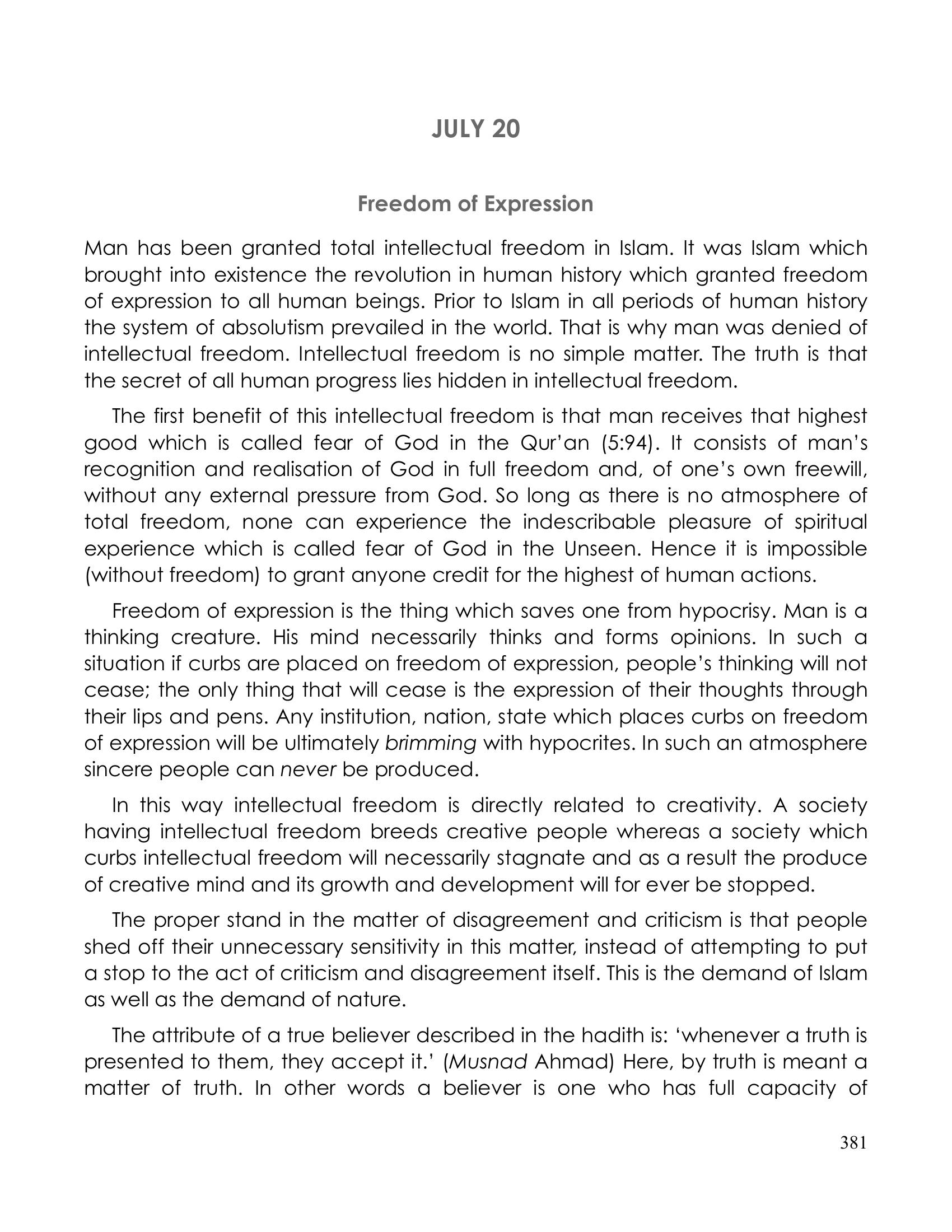 The printed page