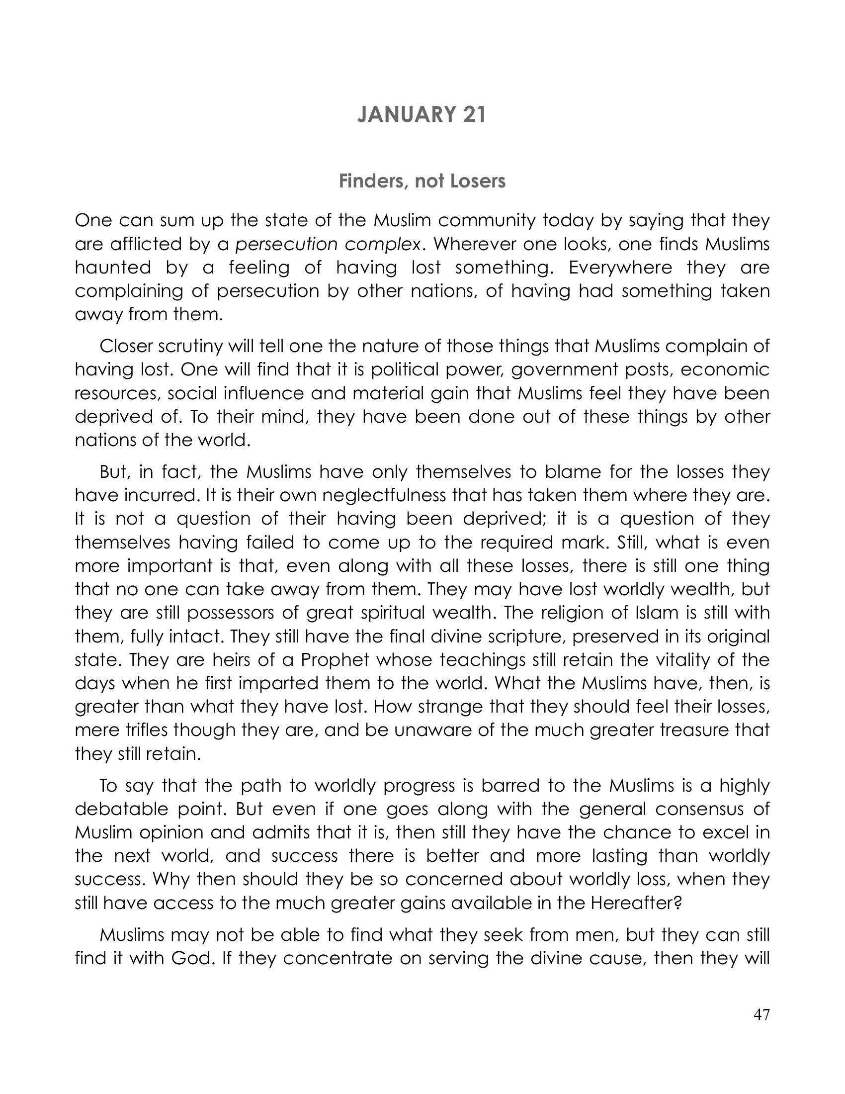 The printed page