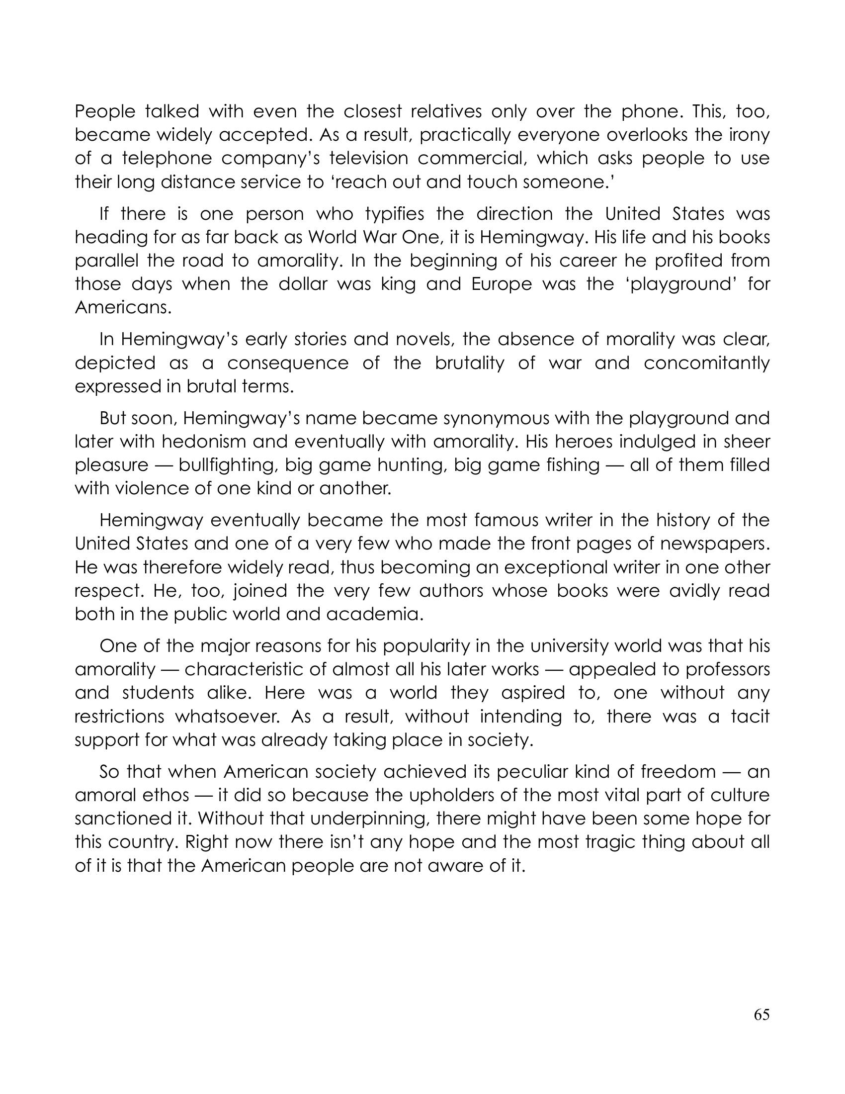The printed page