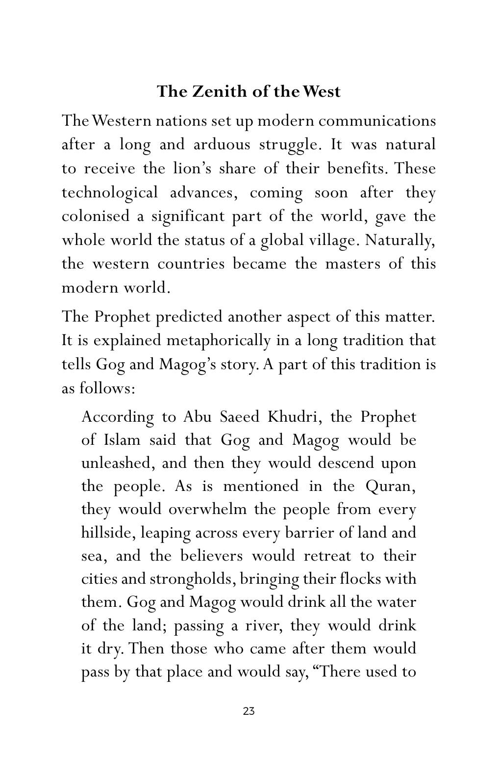 The printed page