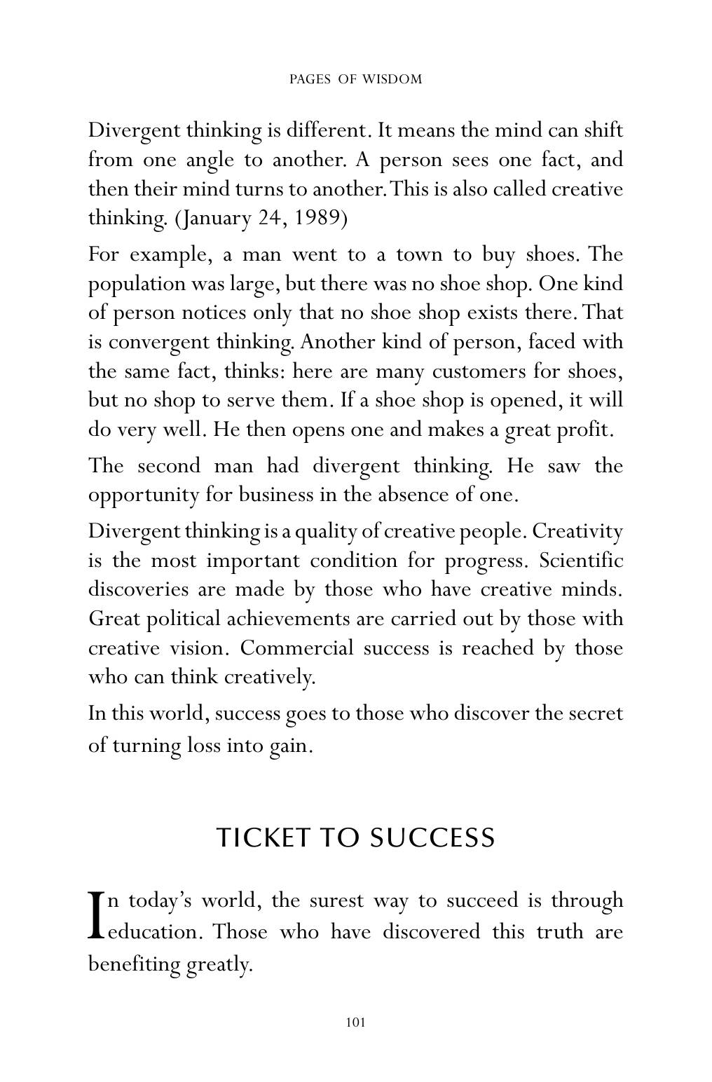 The printed page
