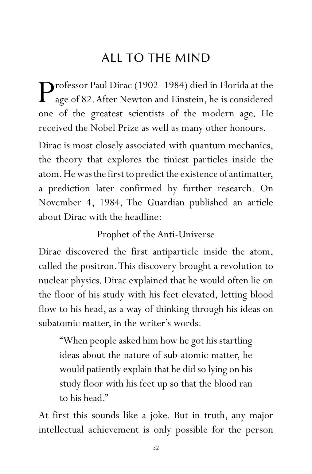 The printed page