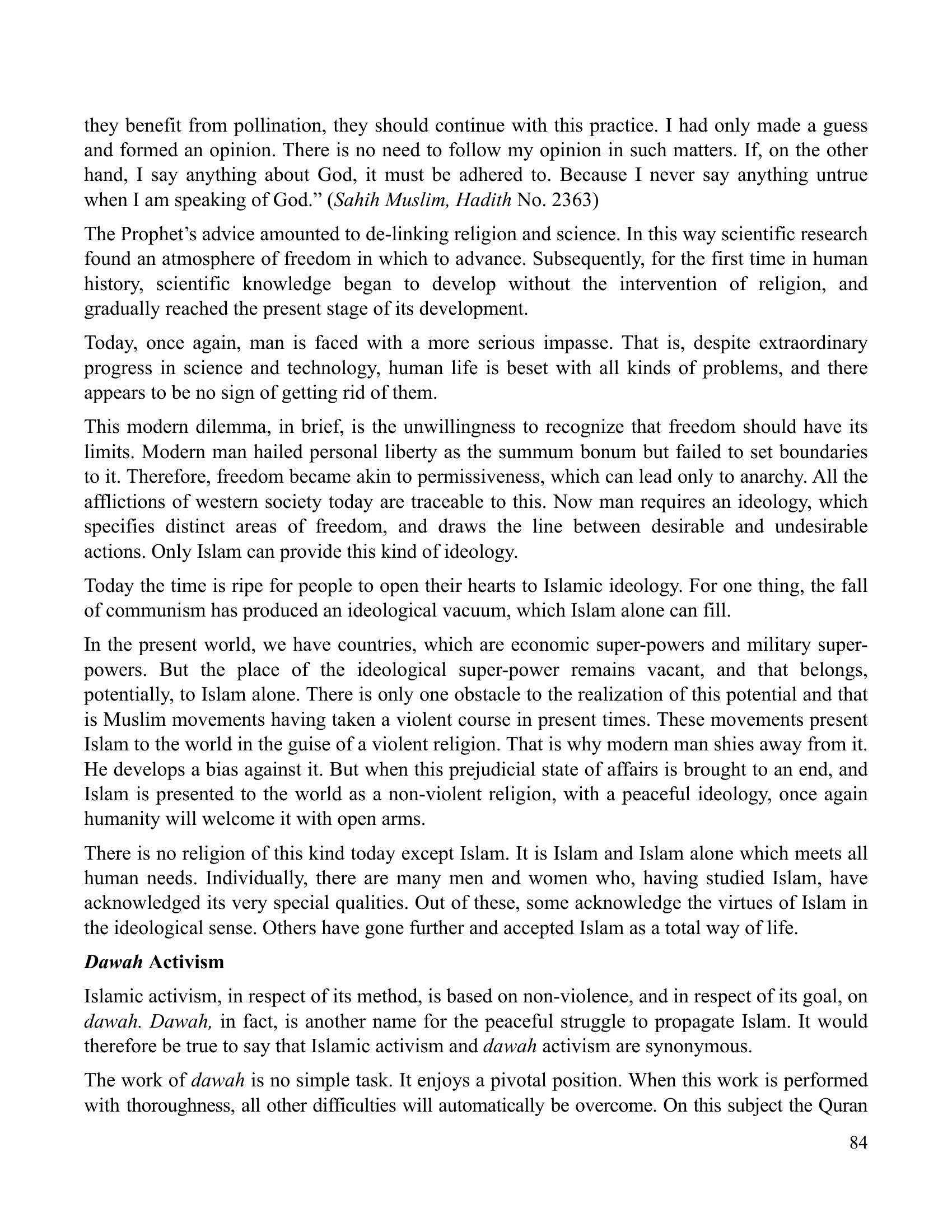 The printed page