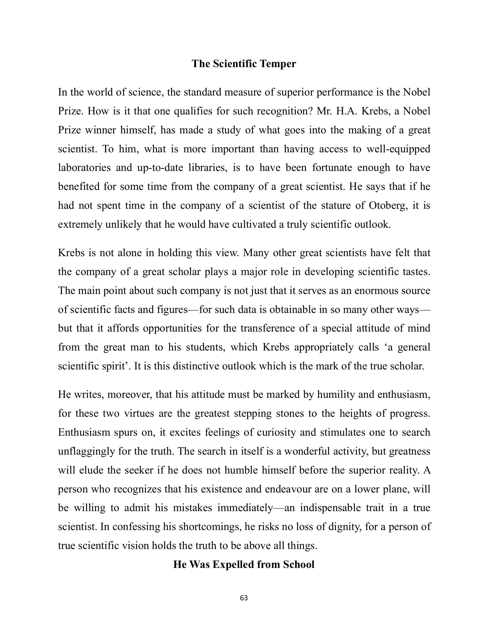 The printed page