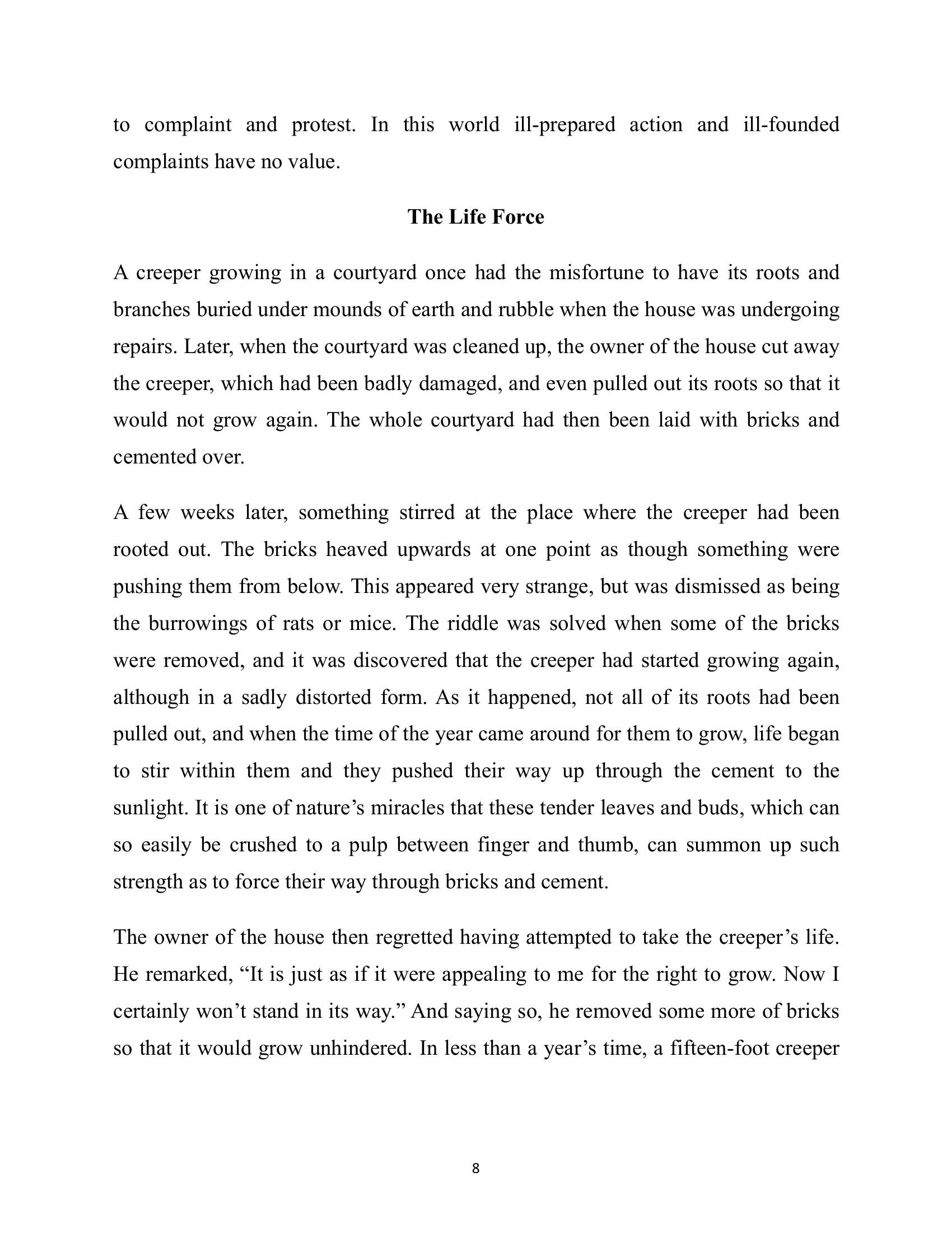 The printed page