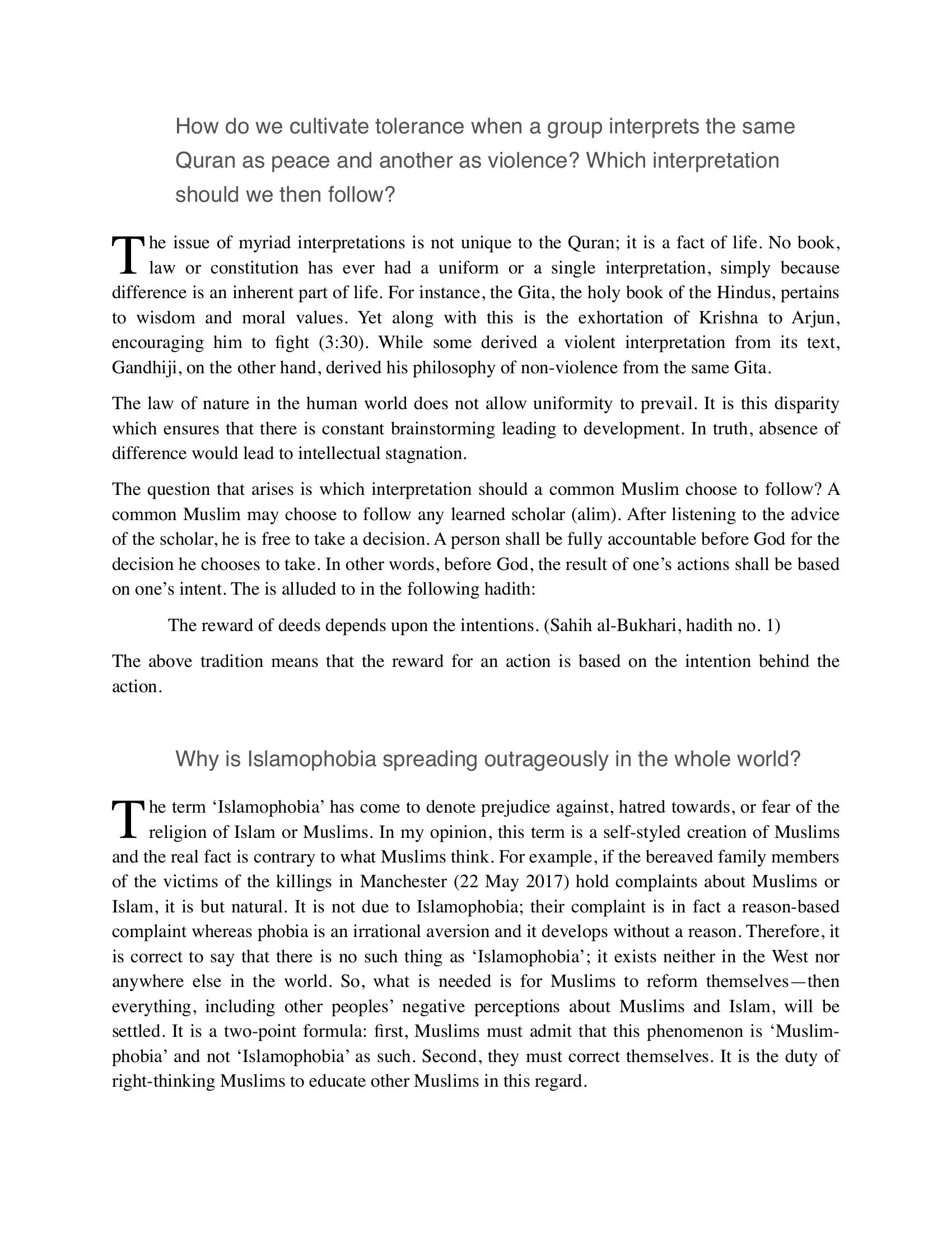 The printed page