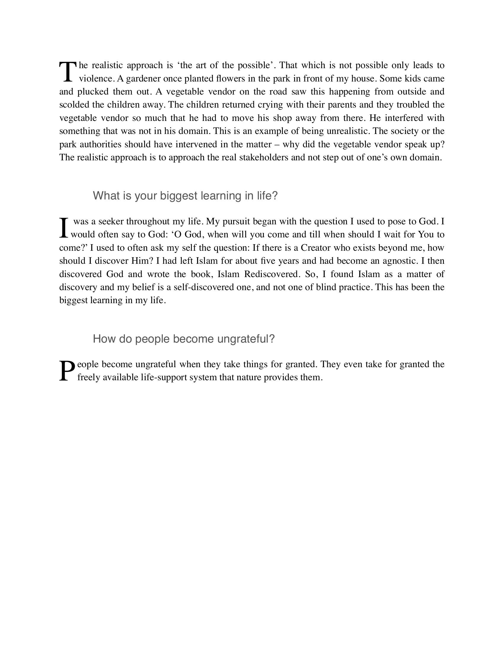 The printed page