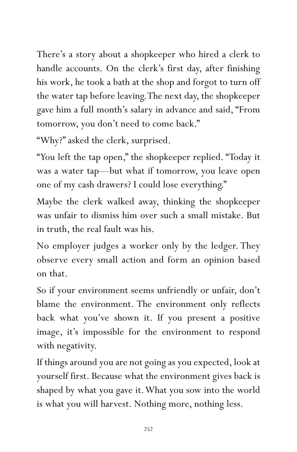The printed page