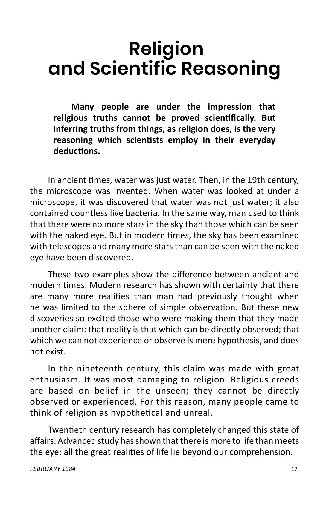 The printed page