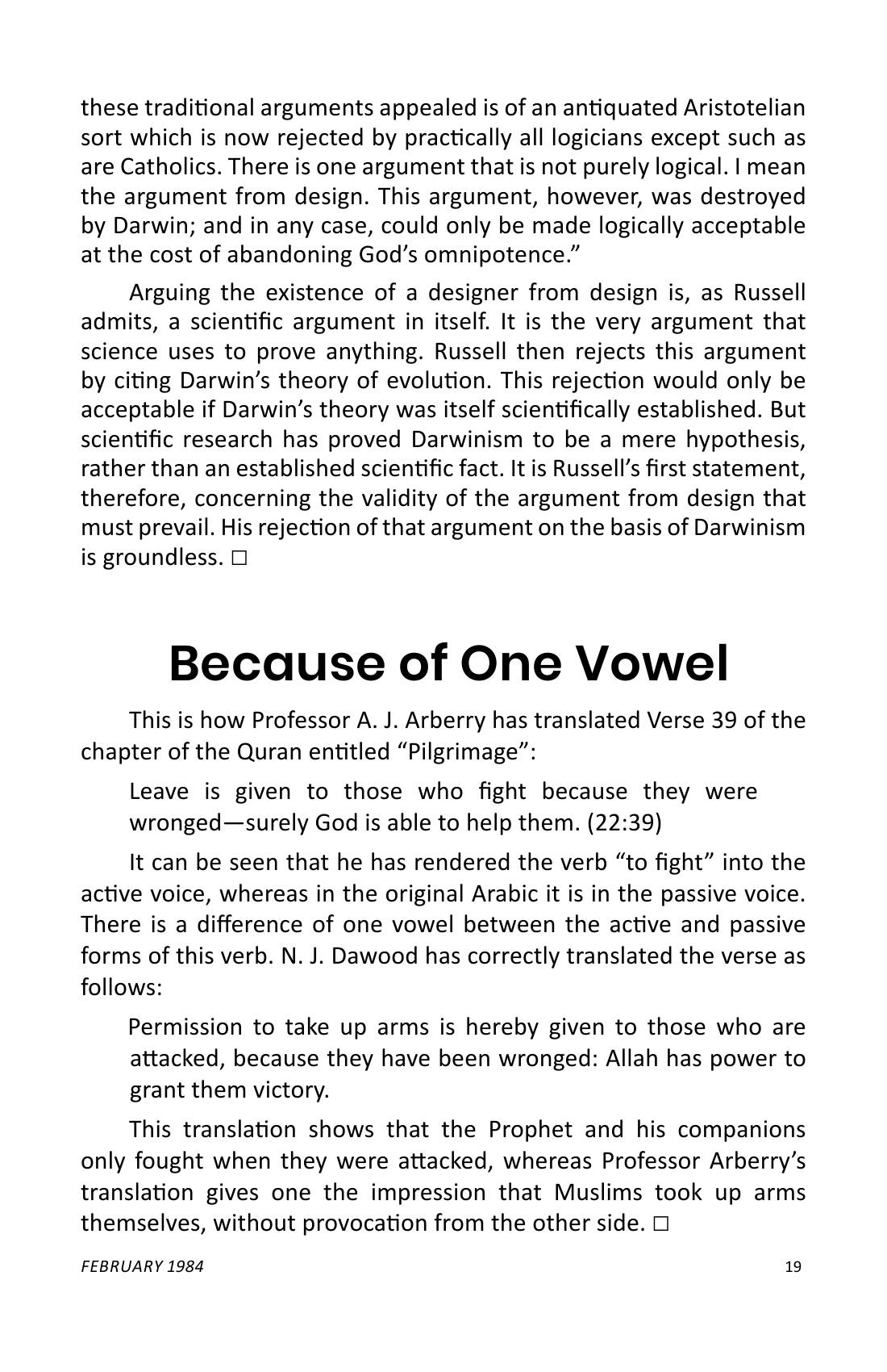 The printed page