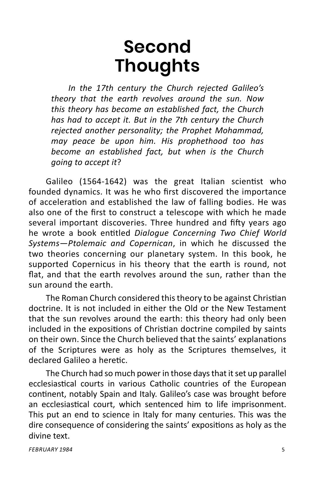The printed page