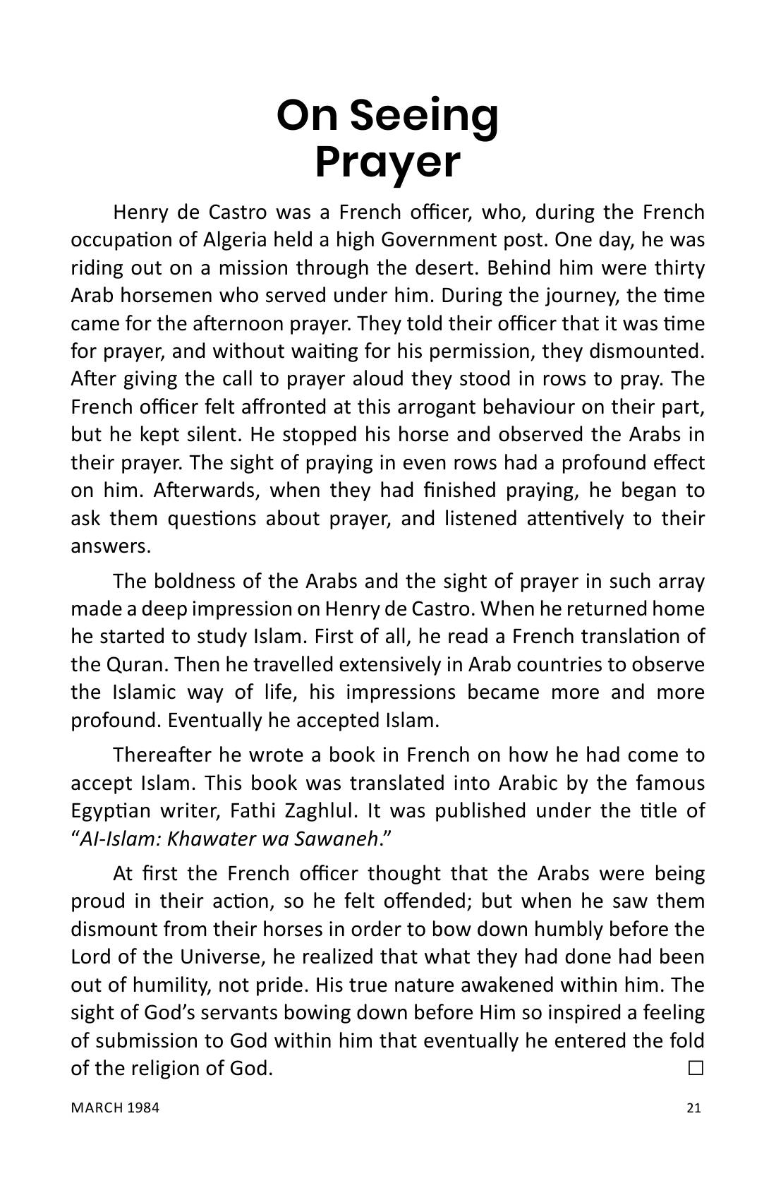 The printed page