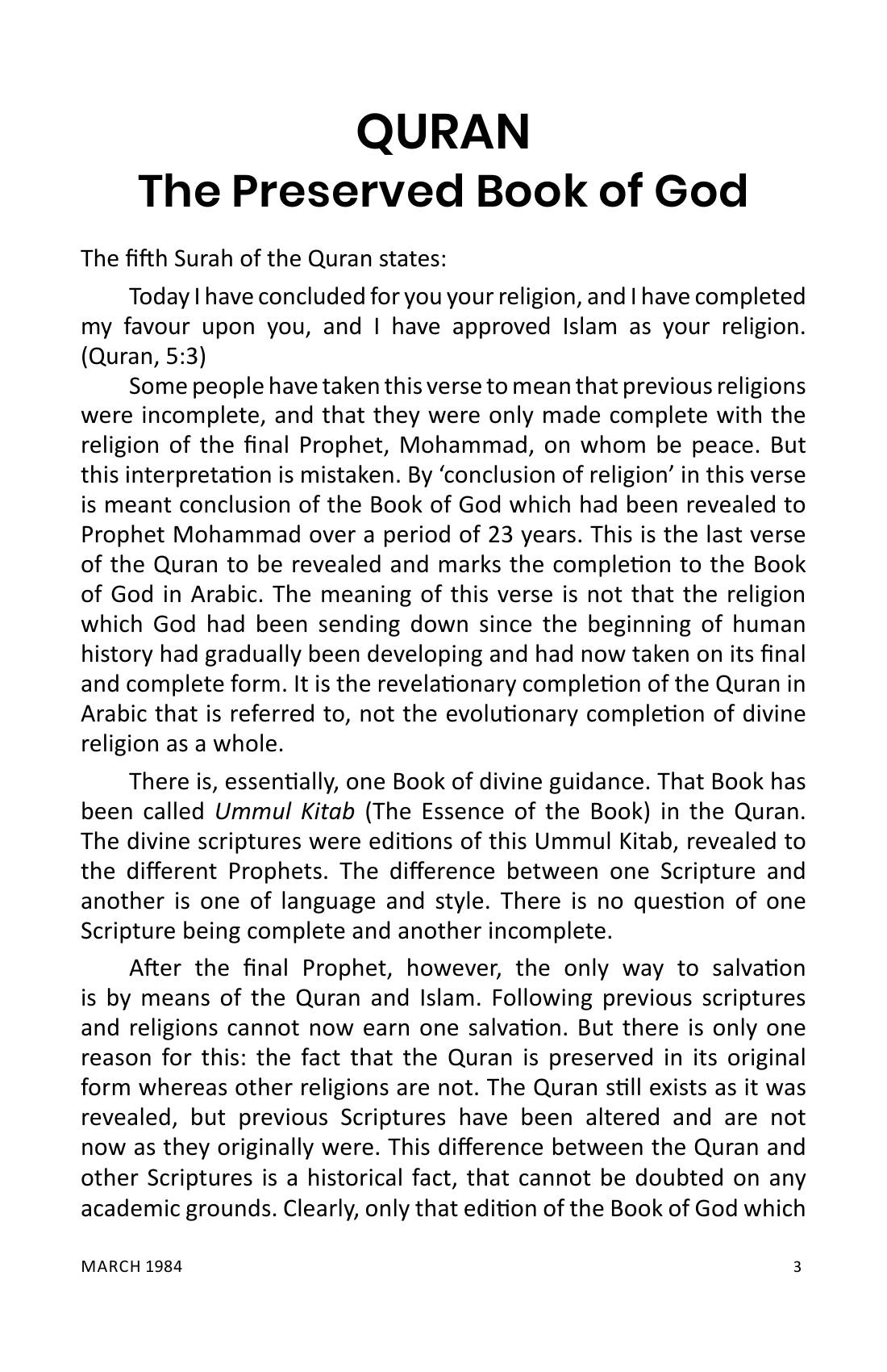 The printed page