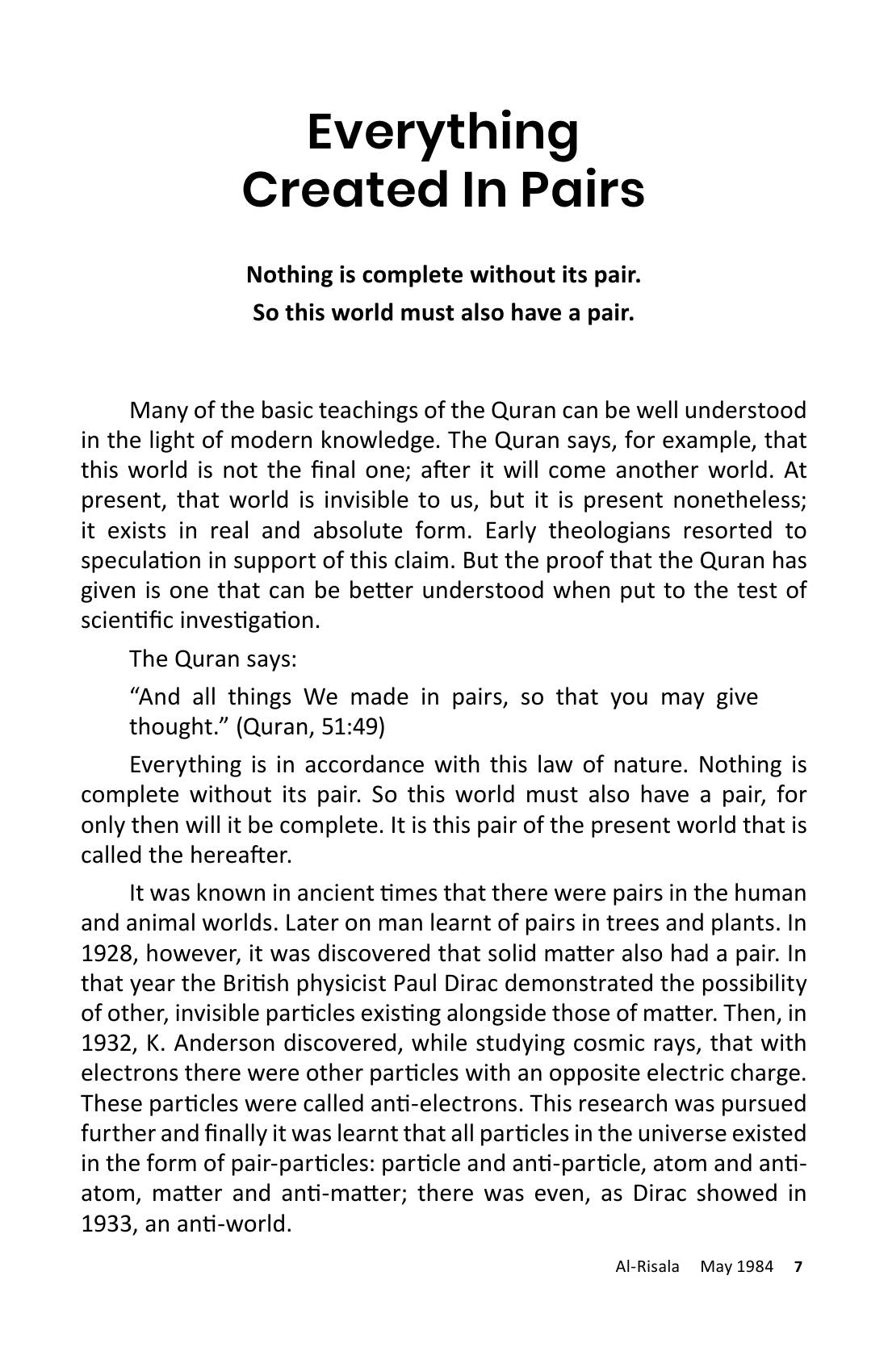 The printed page