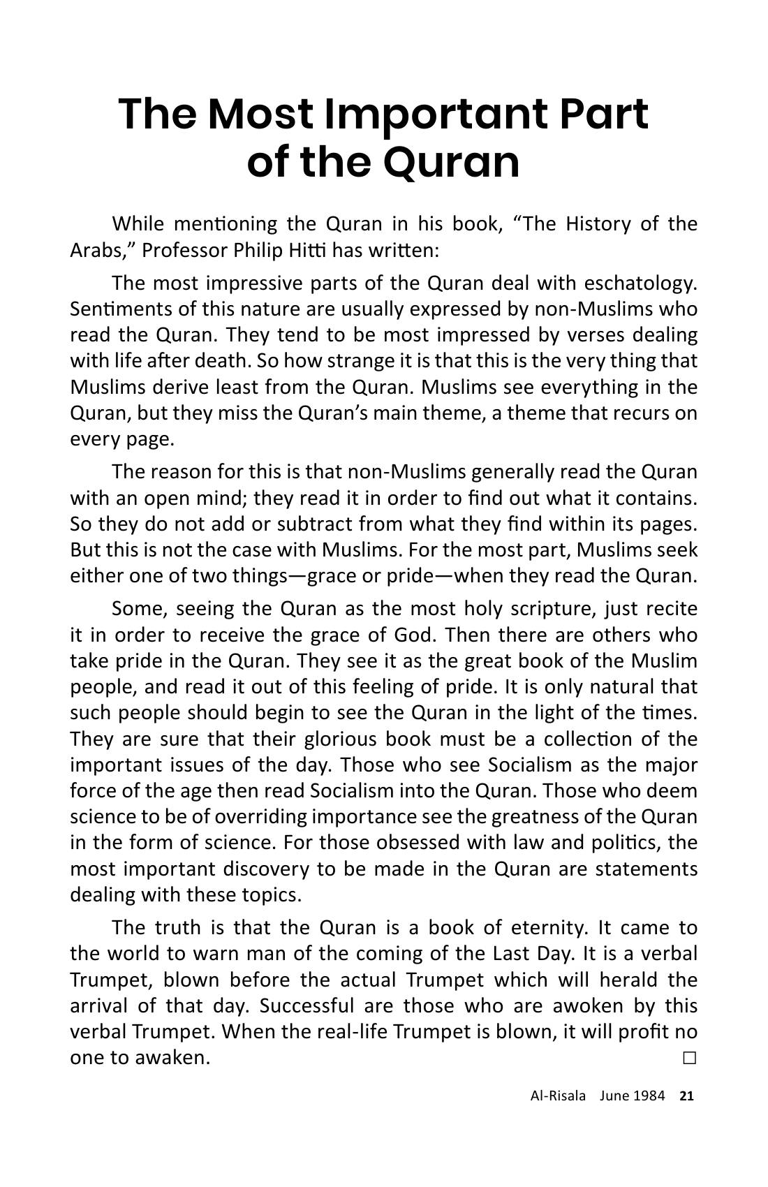 The printed page