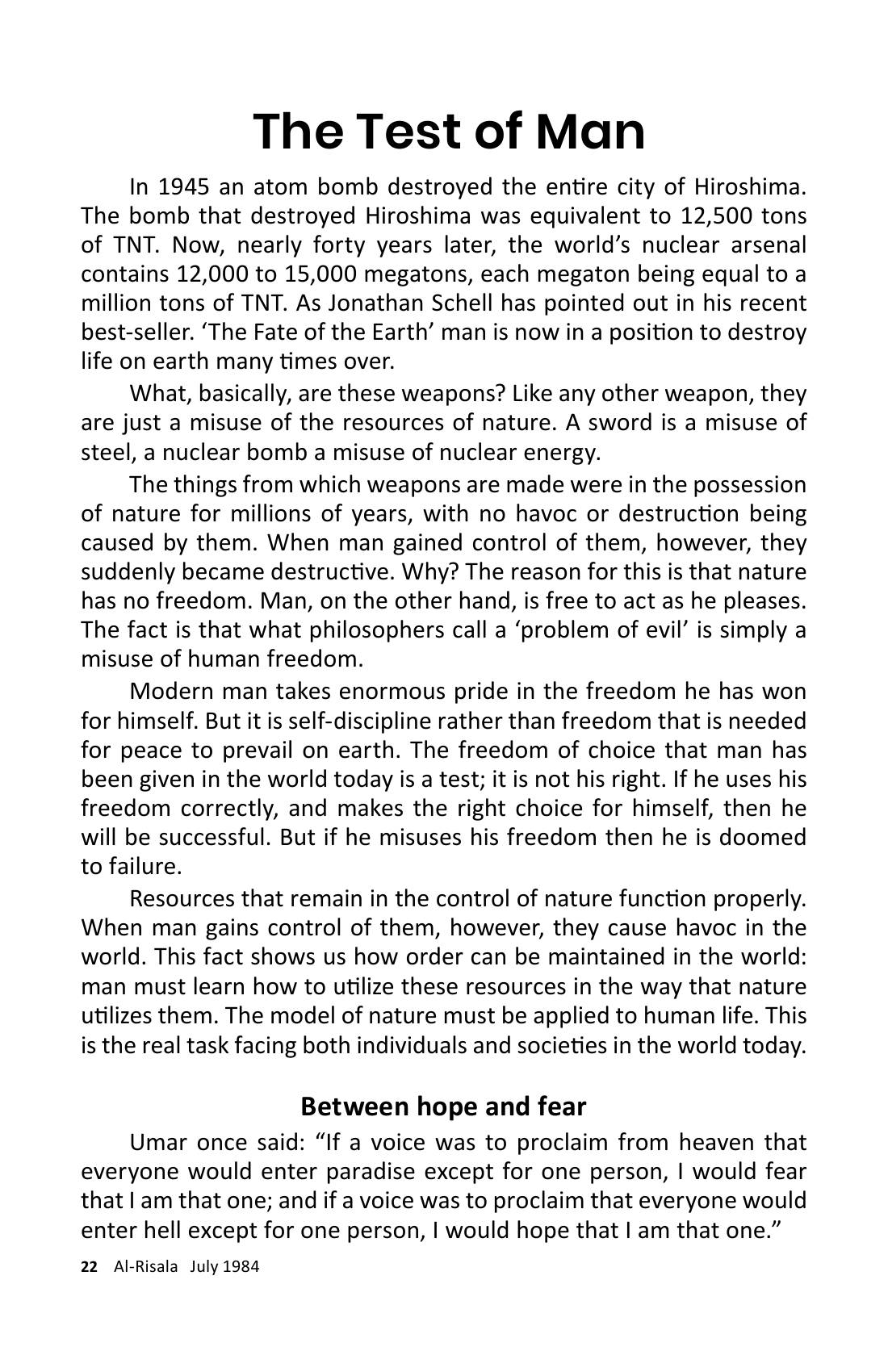 The printed page