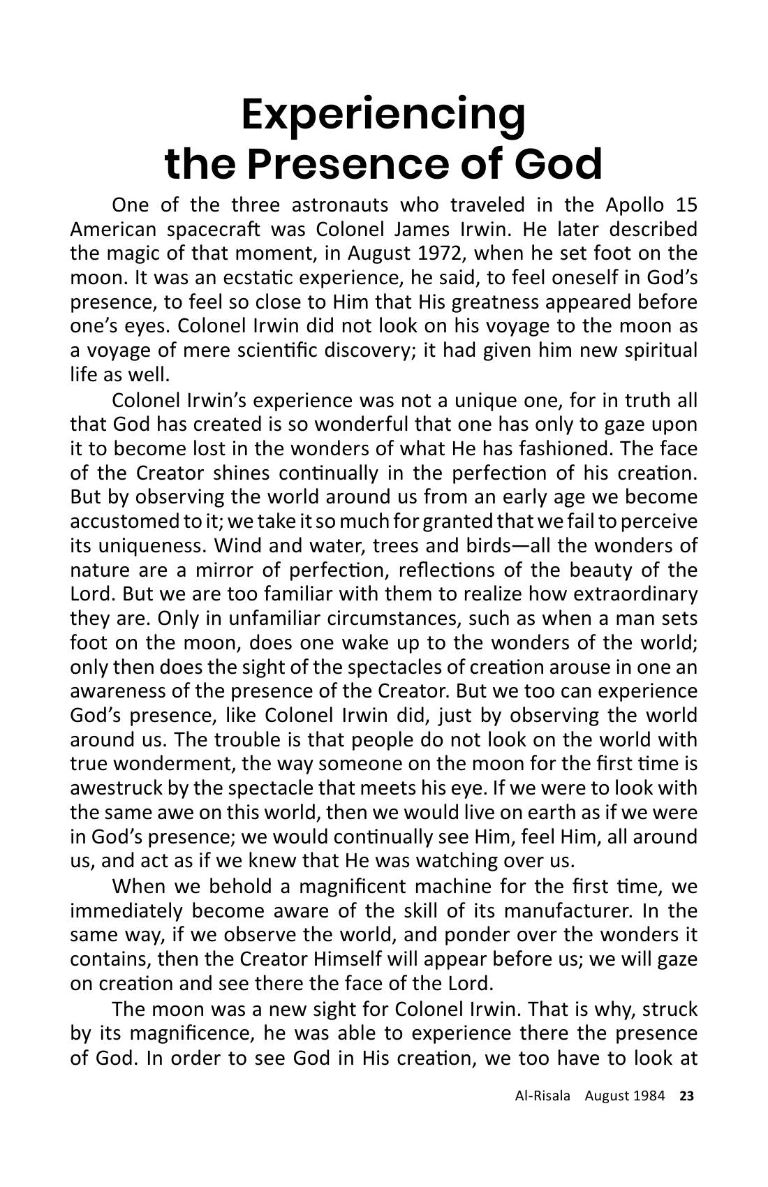 The printed page