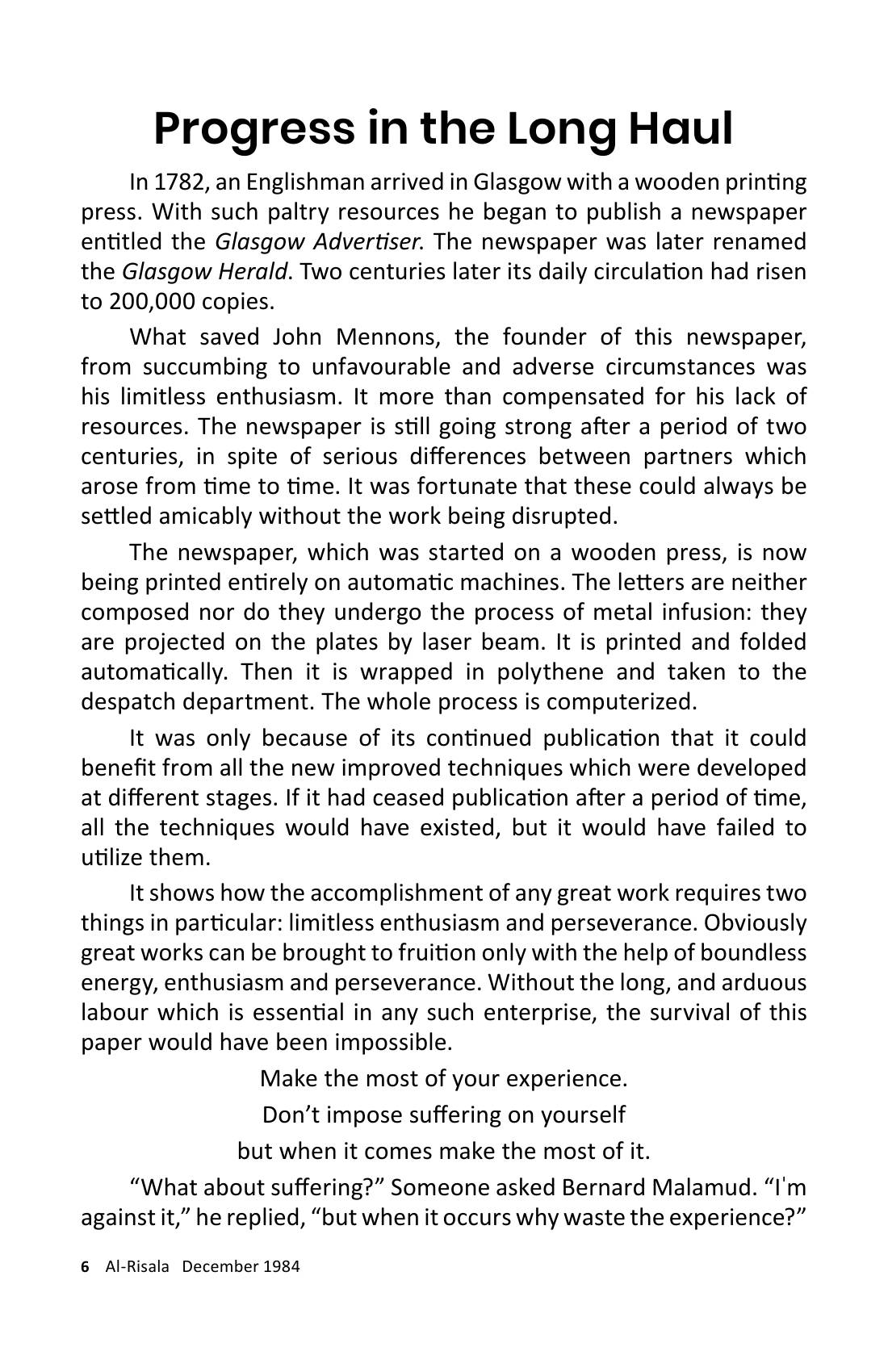 The printed page
