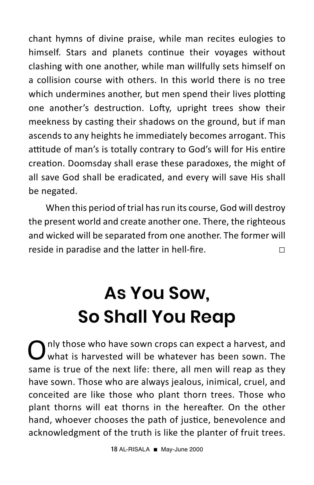 The printed page