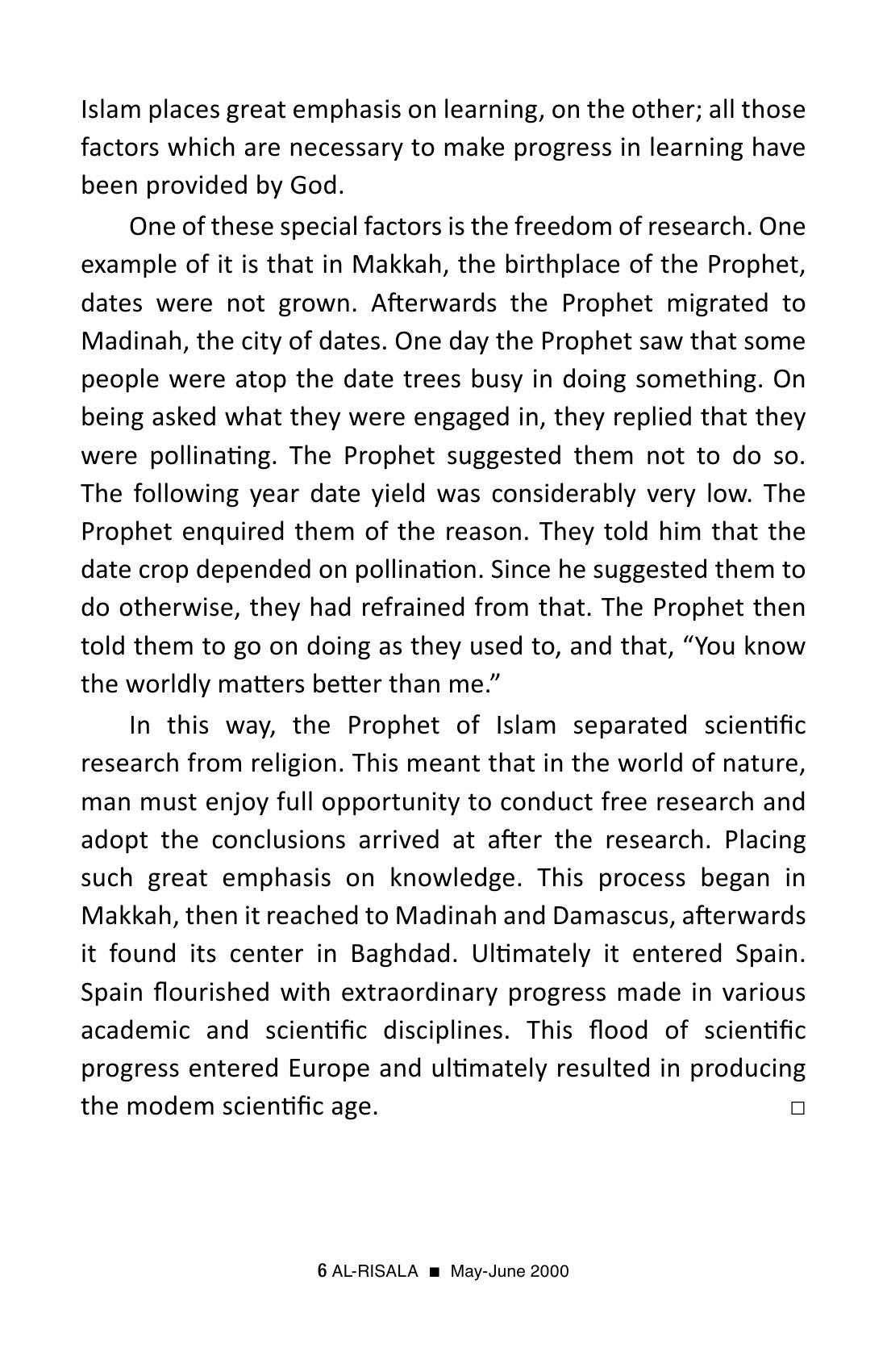The printed page