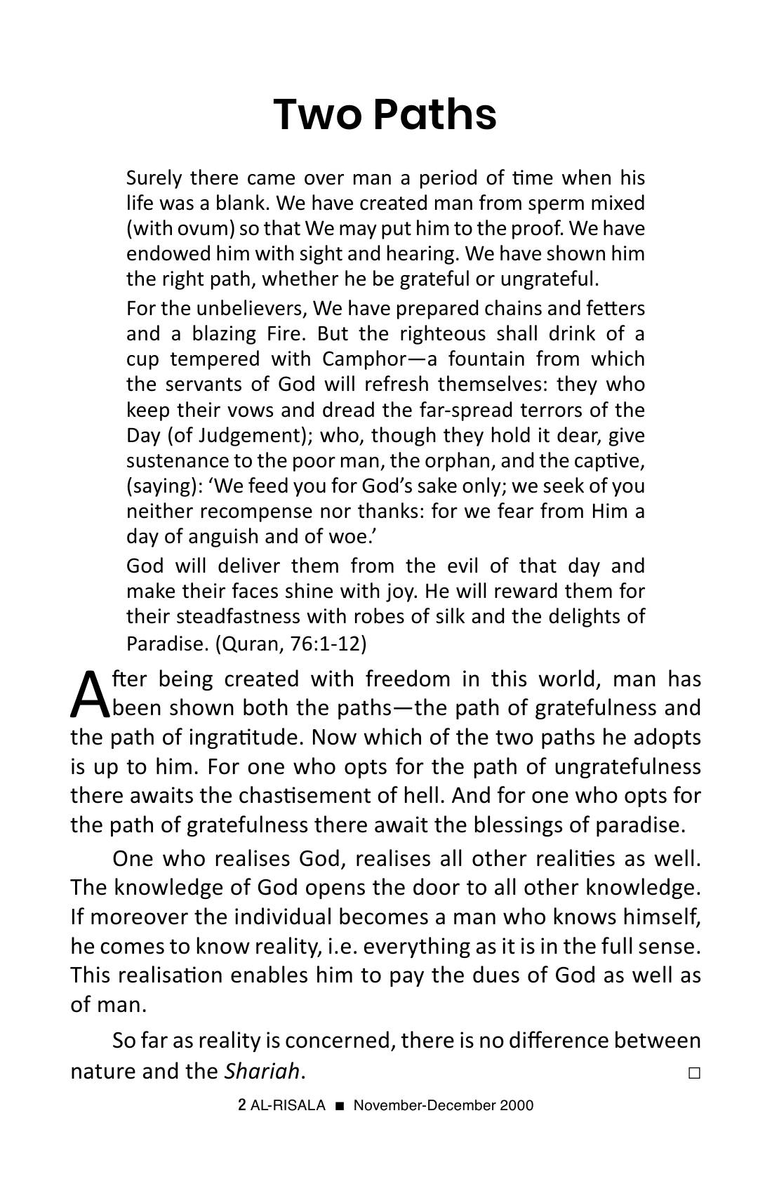 The printed page