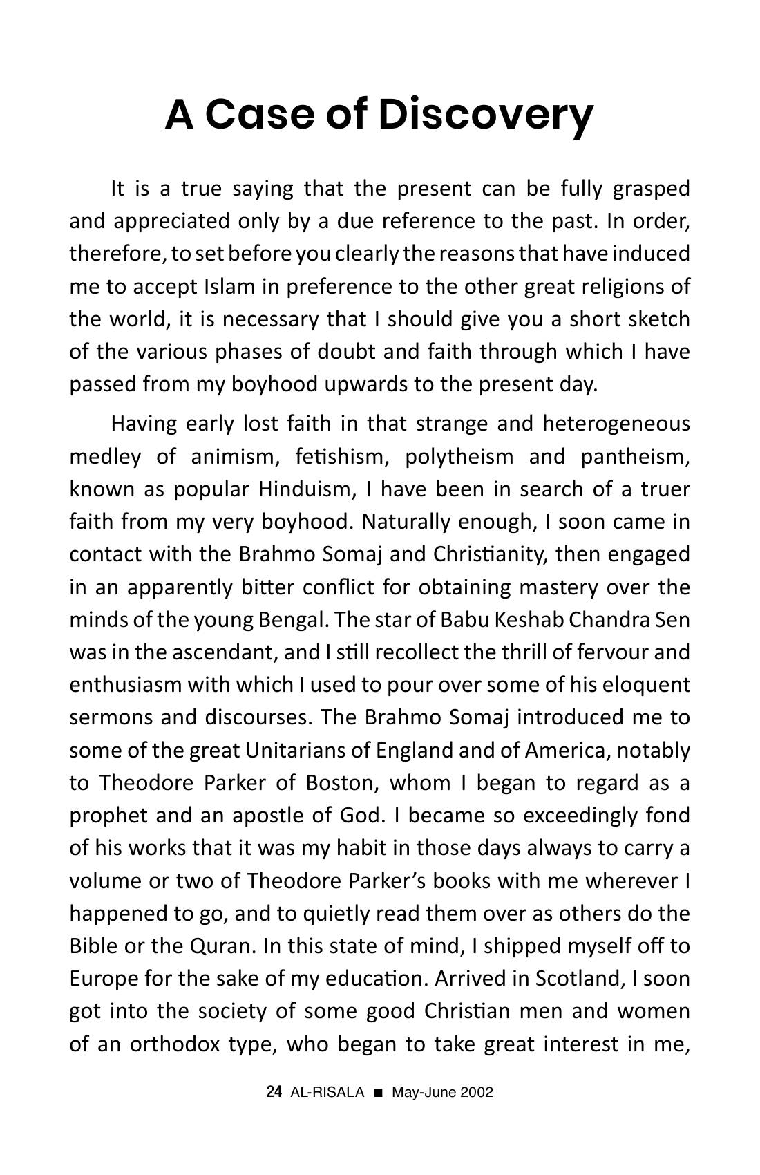 The printed page