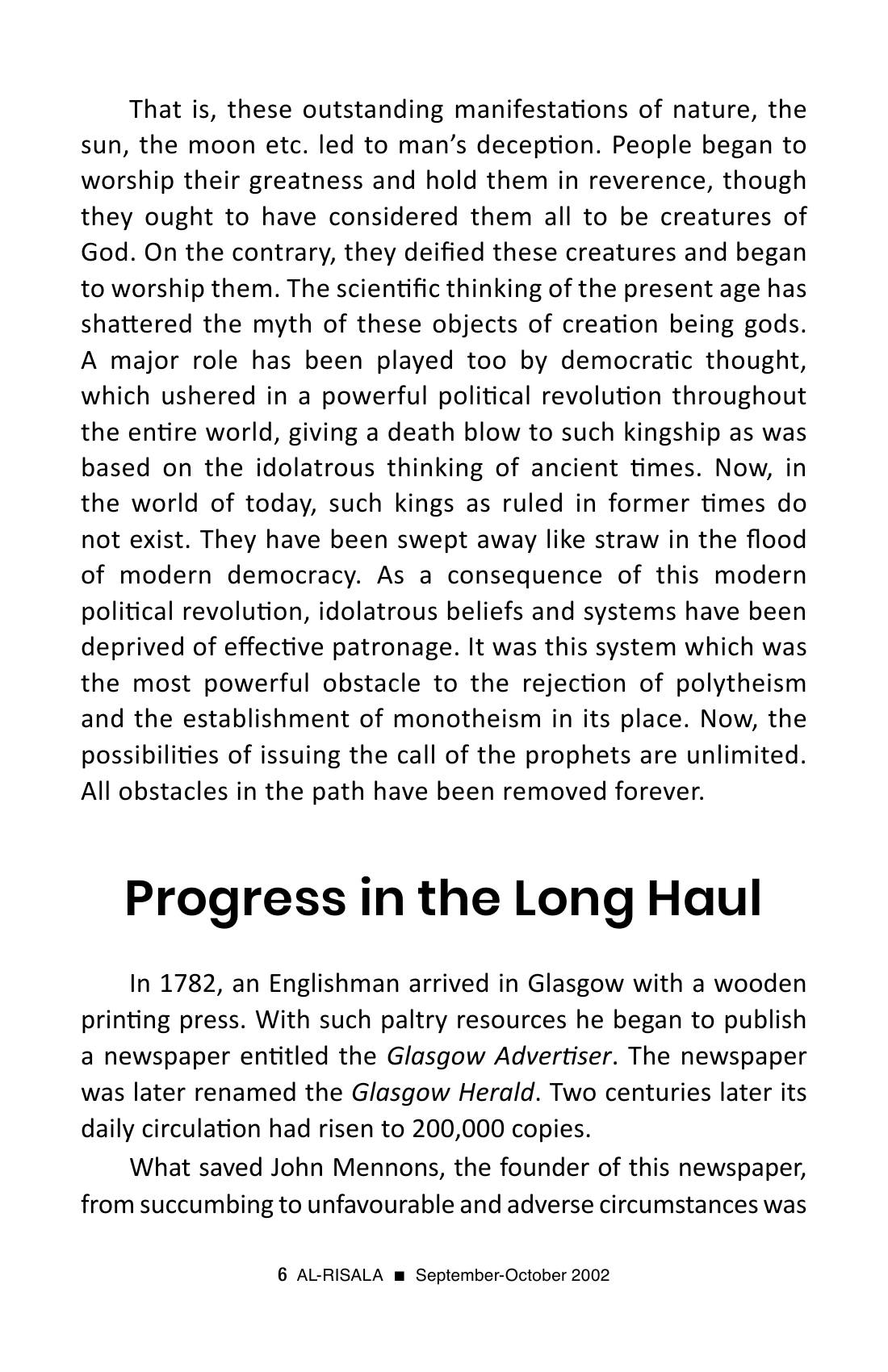 The printed page