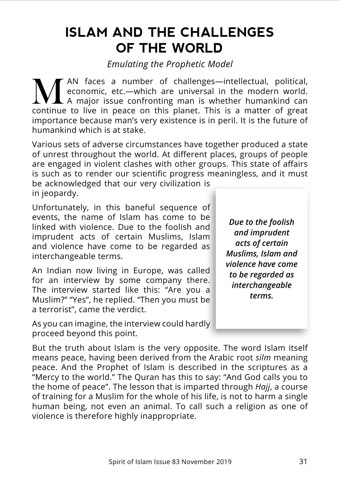 The printed page