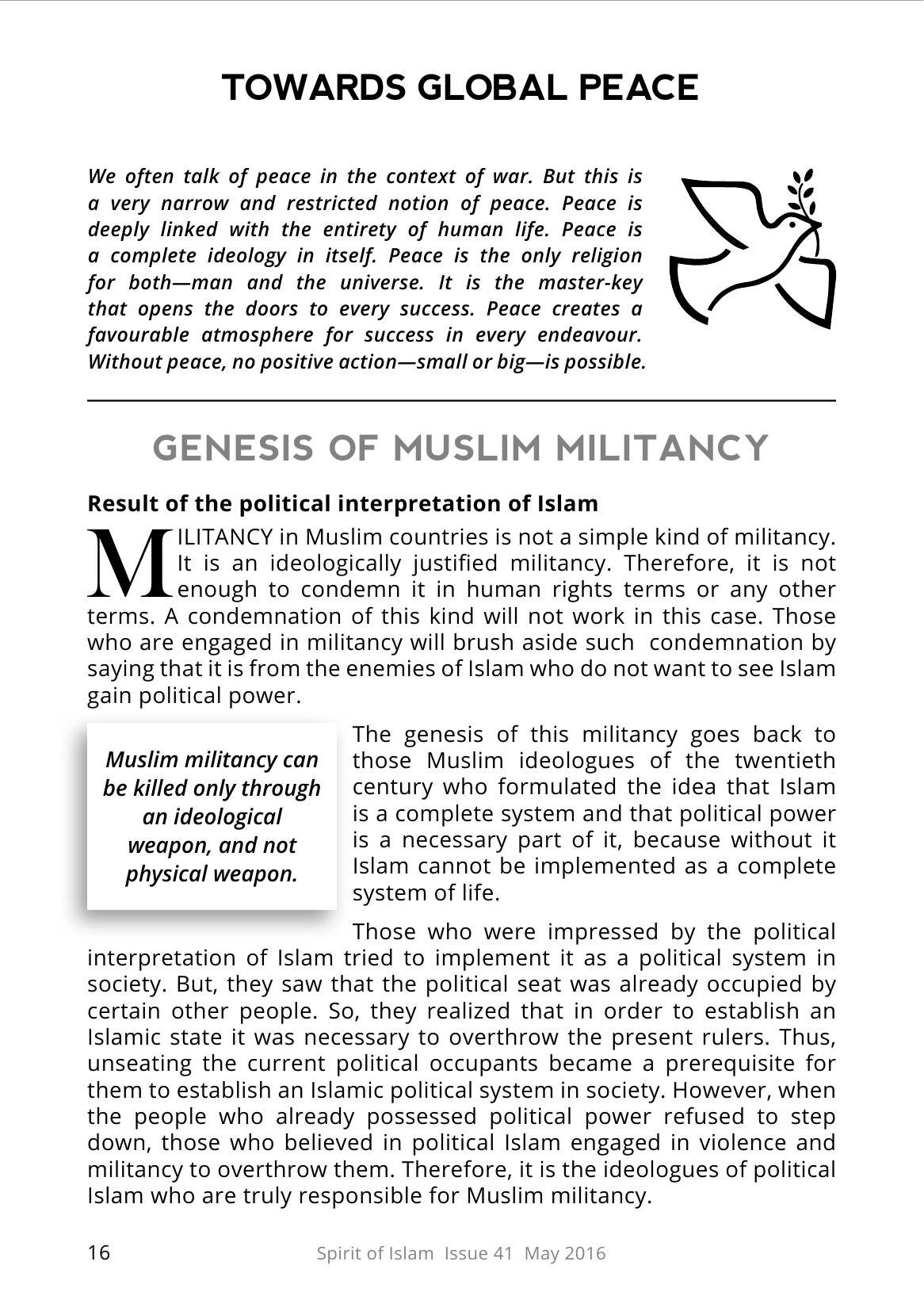The printed page