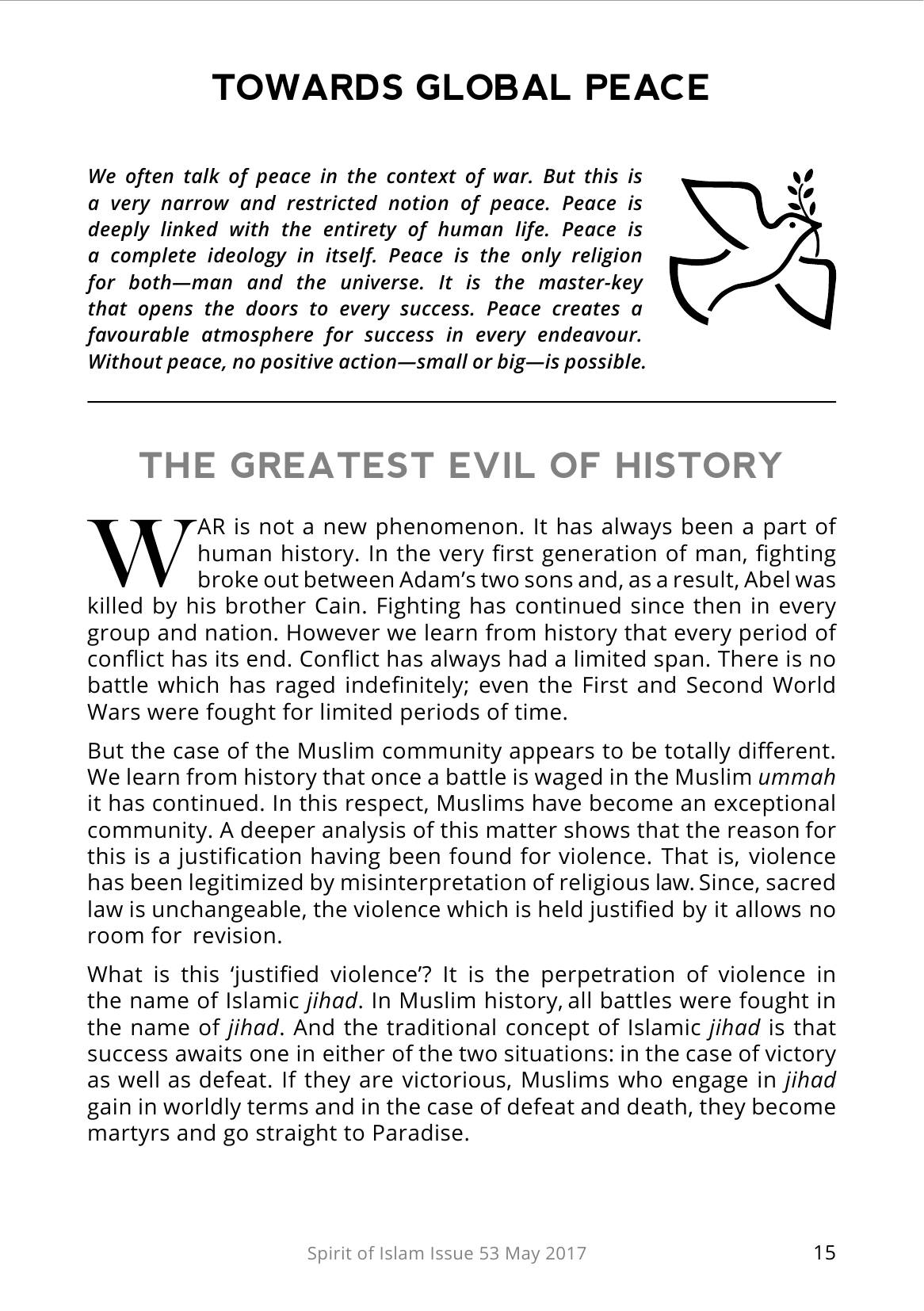 The printed page