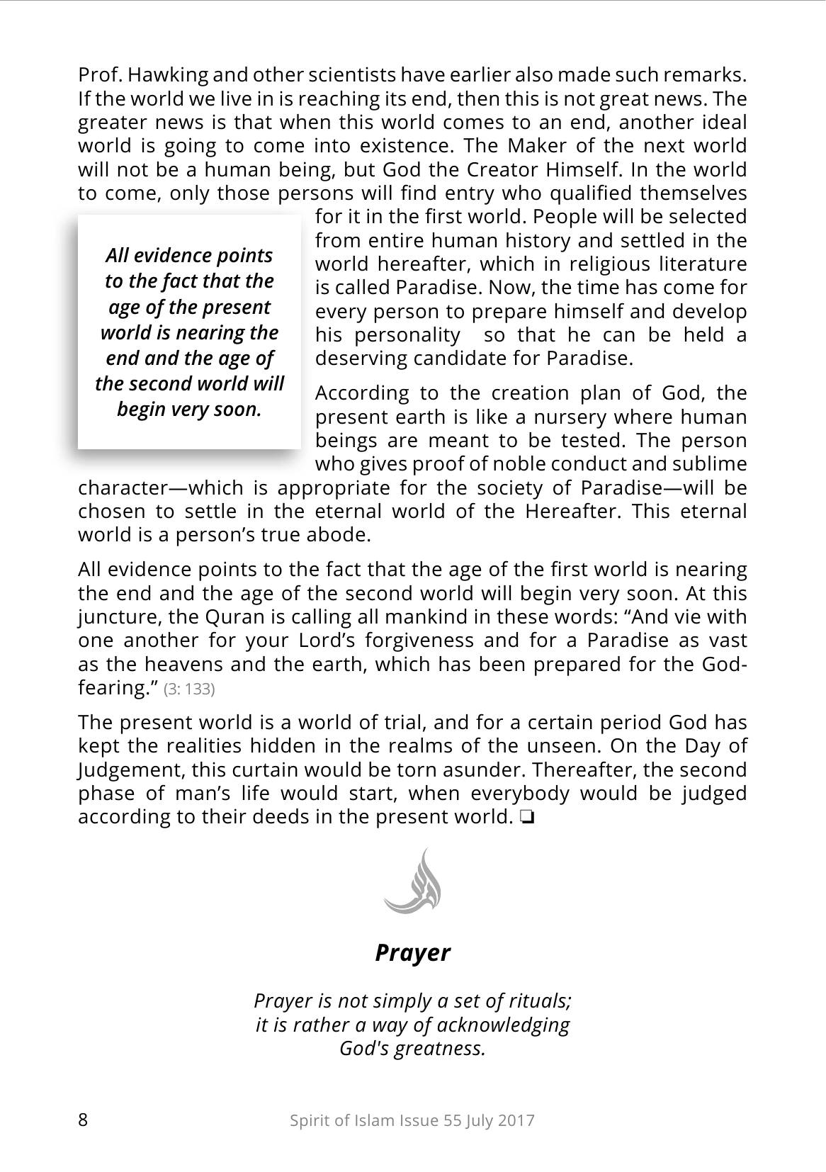 The printed page
