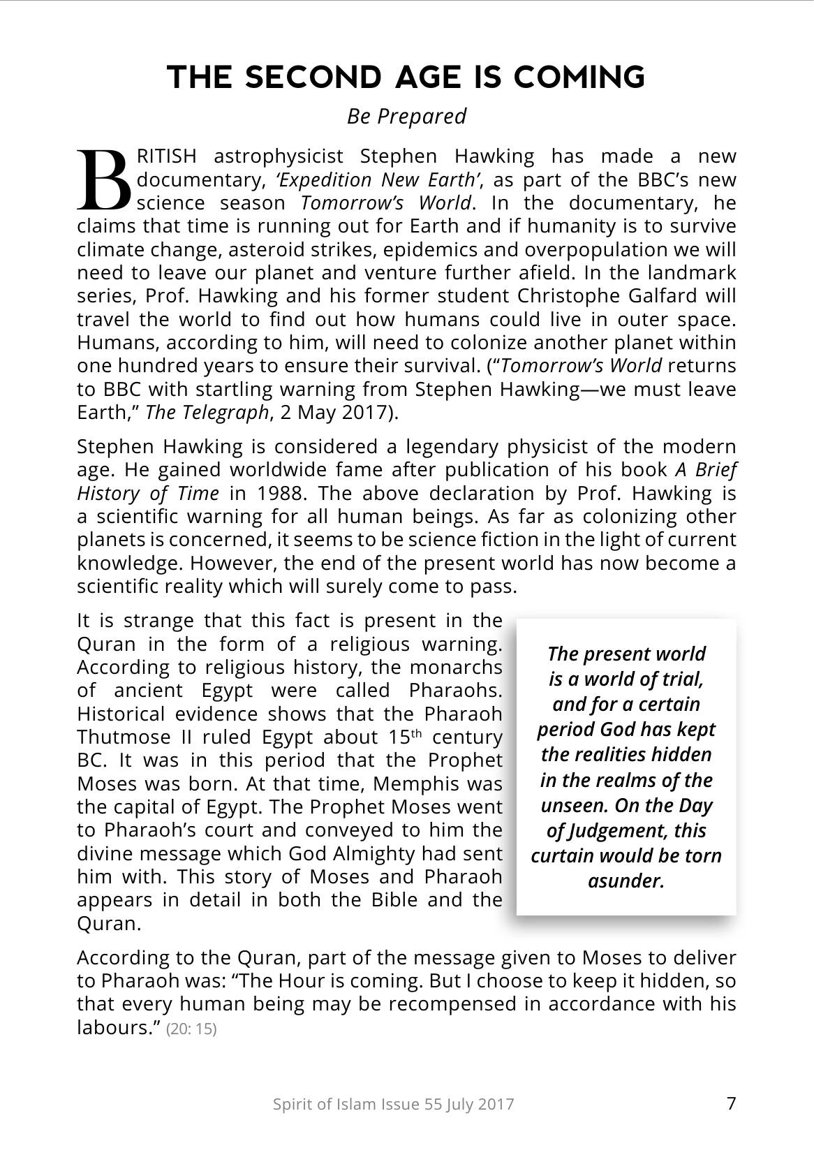 The printed page