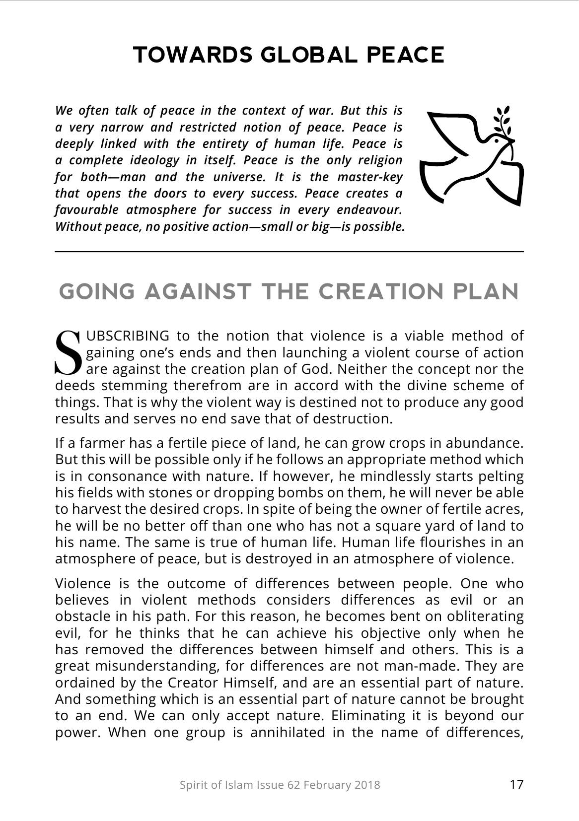 The printed page