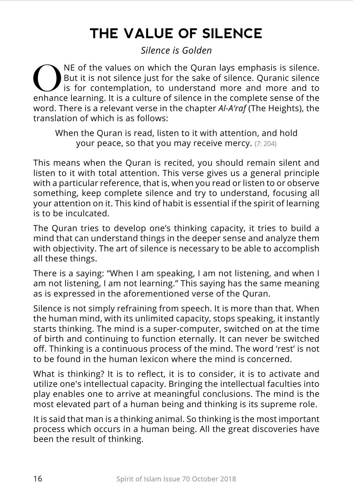 The printed page