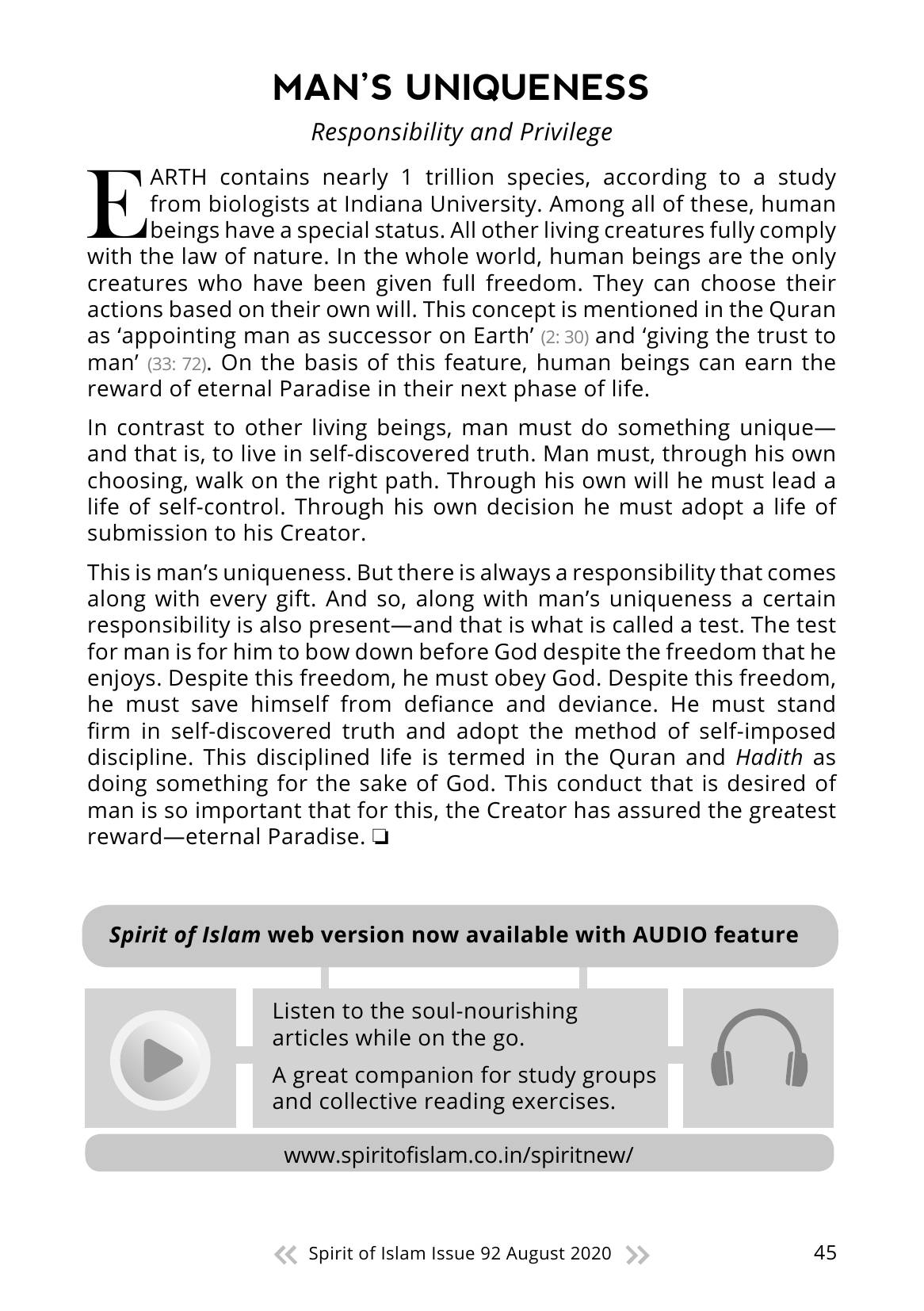 The printed page