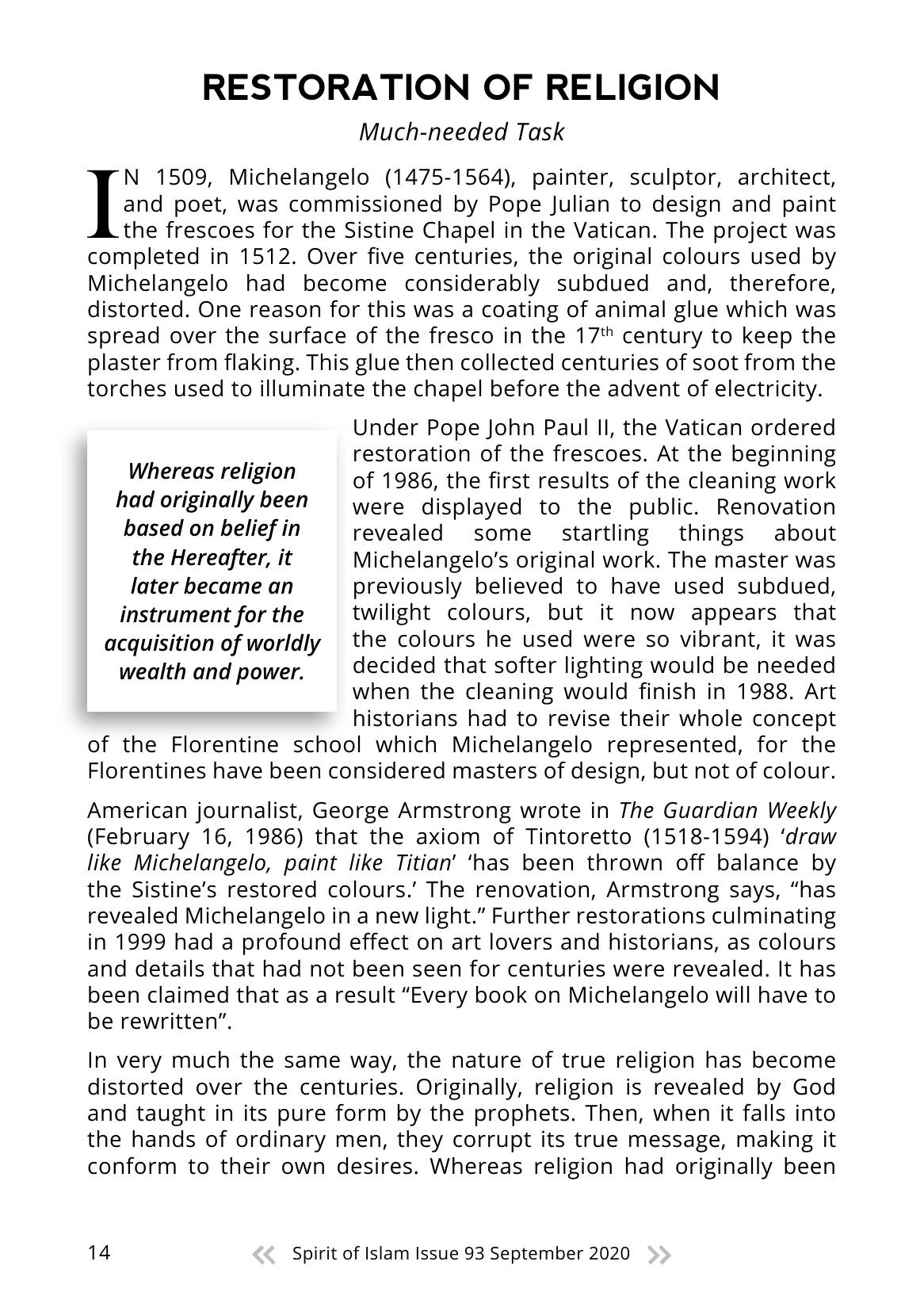 The printed page