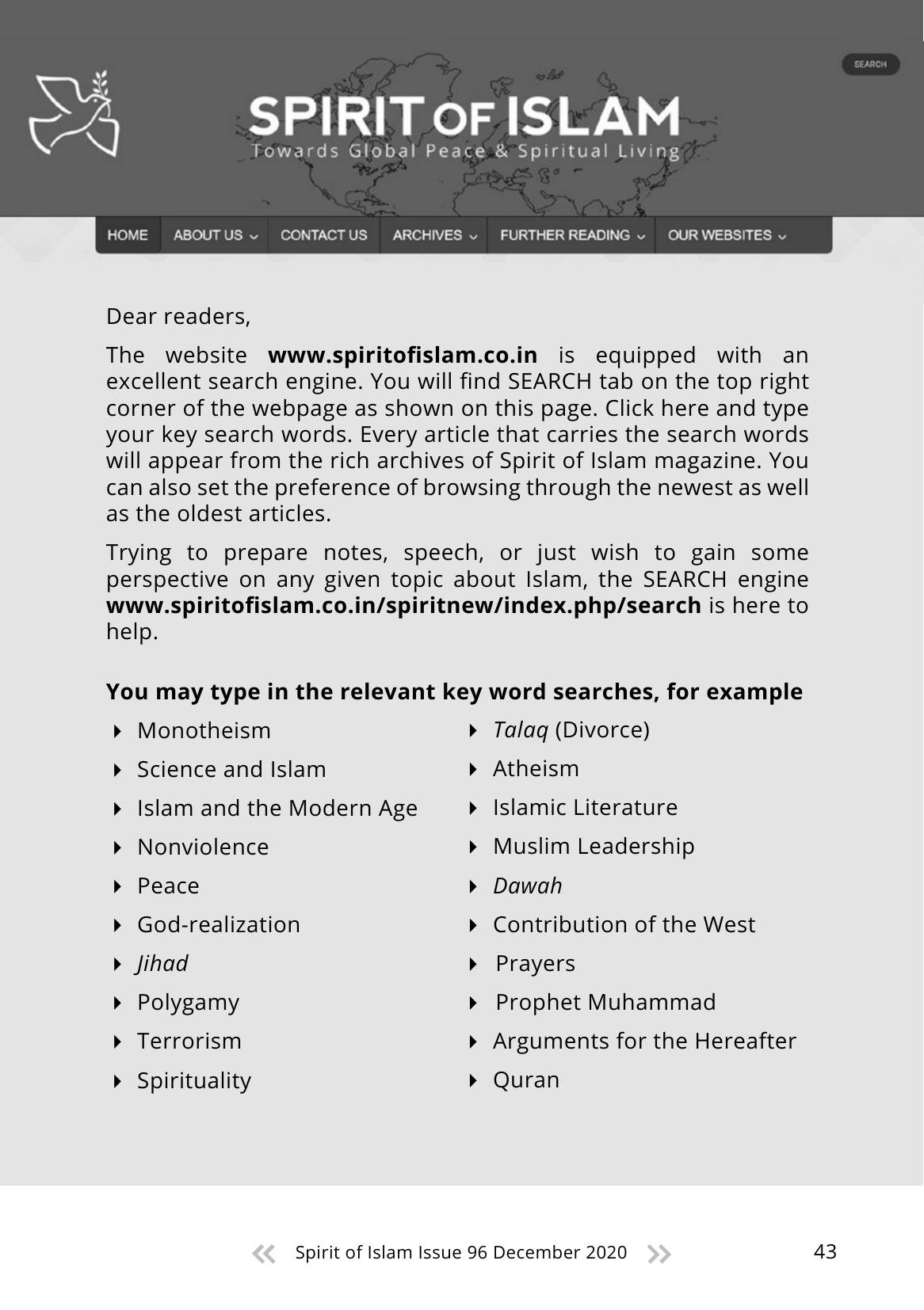 The printed page