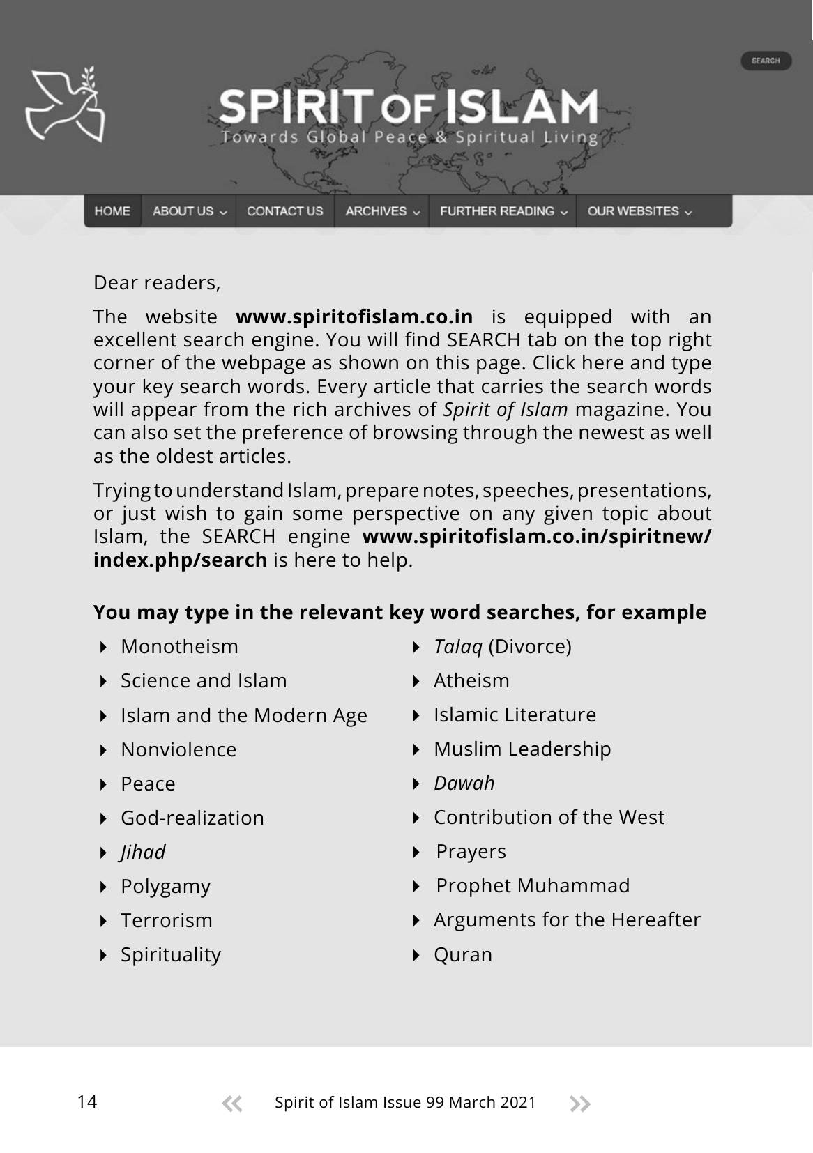 The printed page
