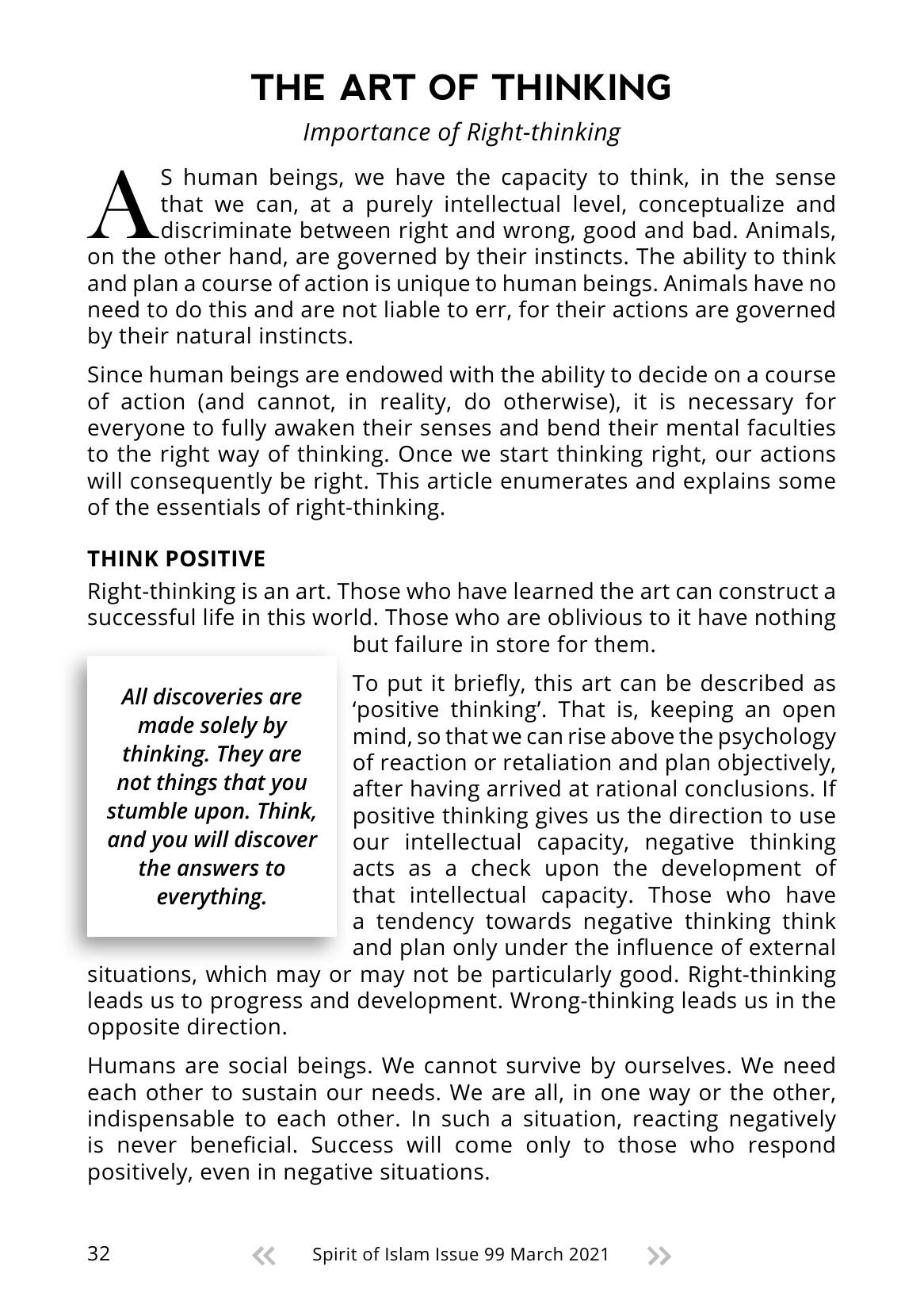 The printed page