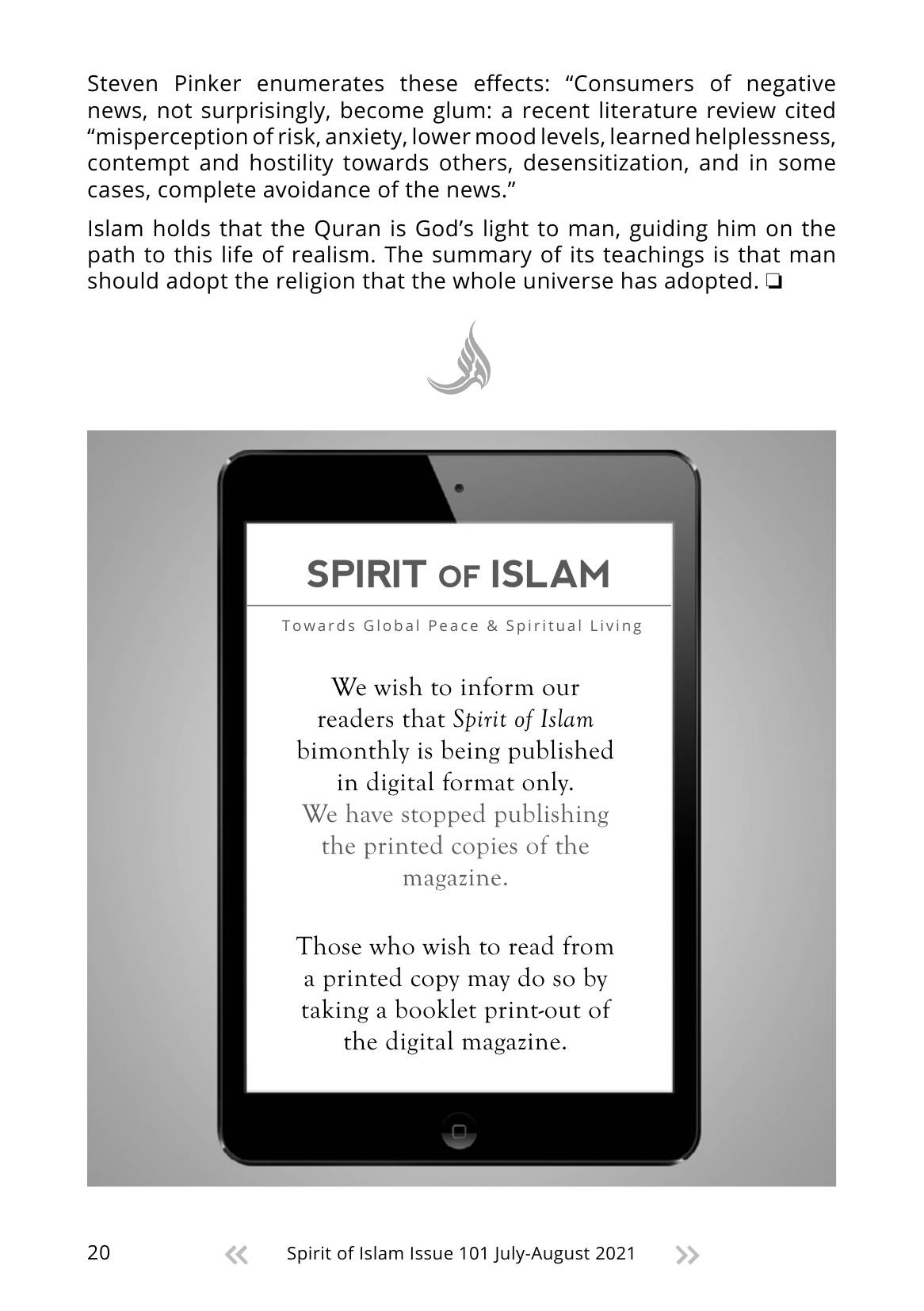 The printed page